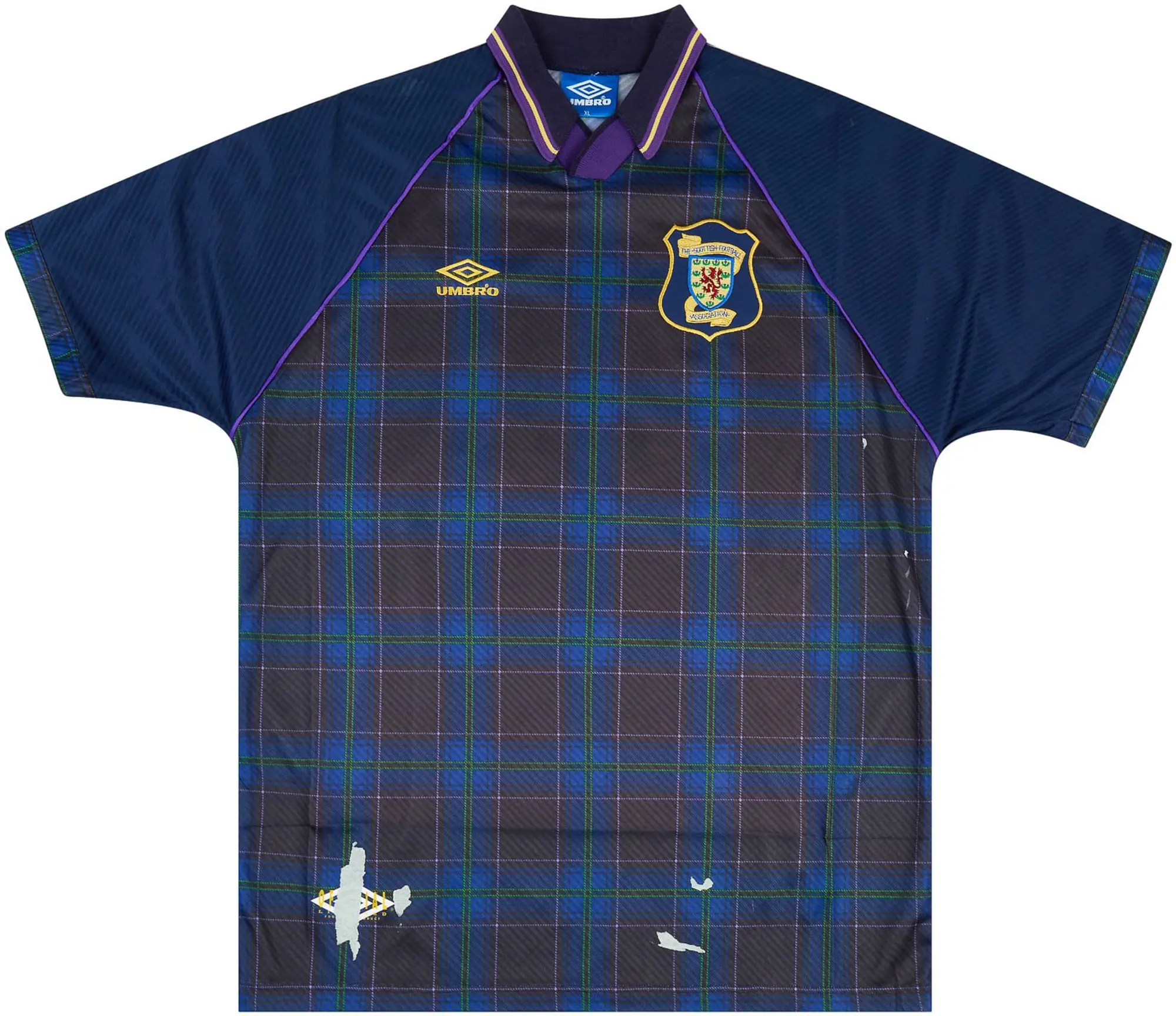Umbro 1994-96 Scotland Match Issue Home Shirt #11 (Jackson)