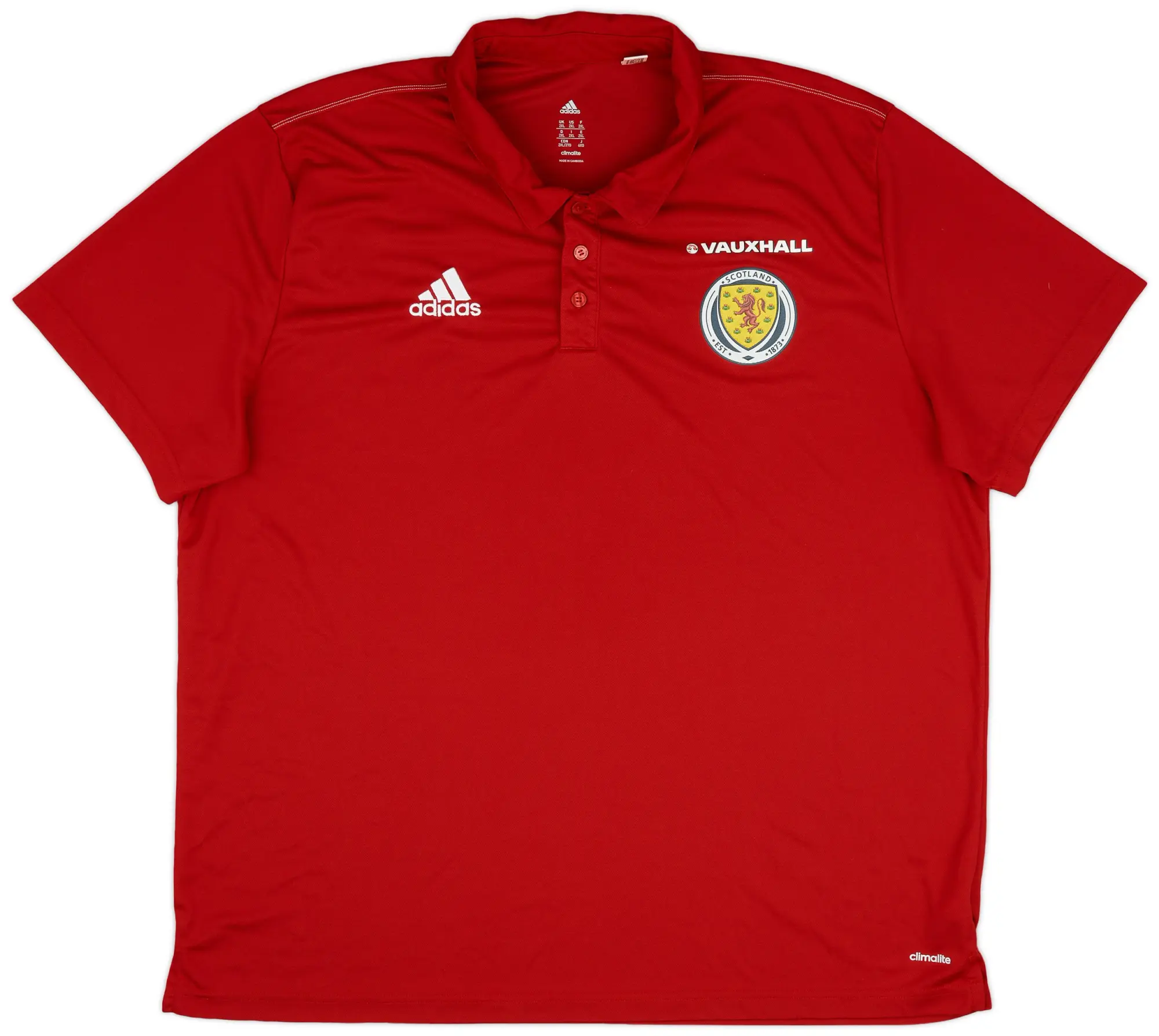 2016-17 Scotland adidas Polo Shirt - 9/10 - (XXL)