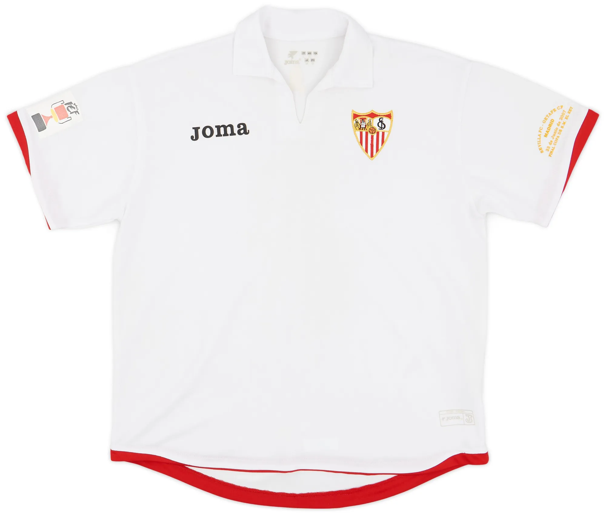 Joma Sevilla Mens SS Home Shirt 2007/08