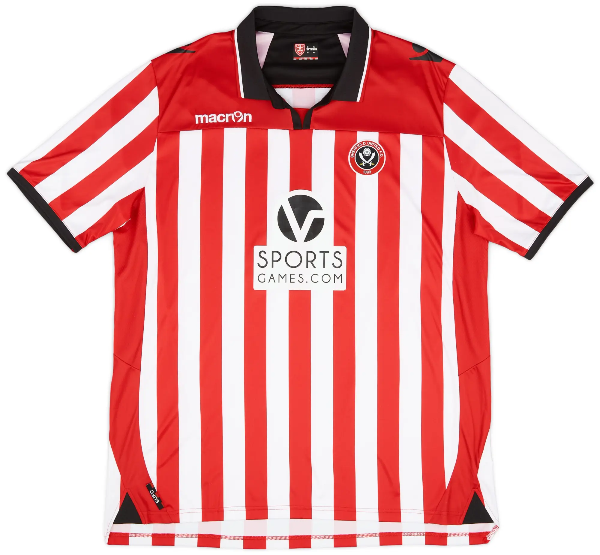 Macron 2013-14 Sheffield United Home Shirt - 7/10 - (3XL)
