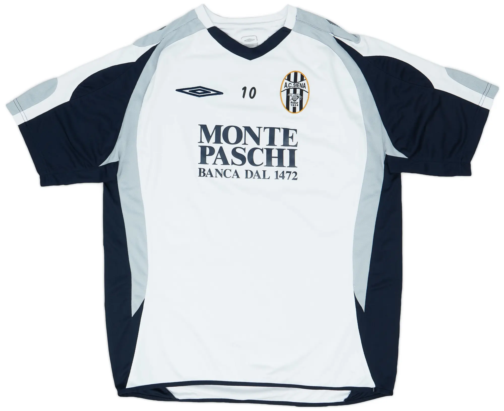 2007-08 Siena Umbro Player Issue Training Shirt #10 - 8/10 - (XL)