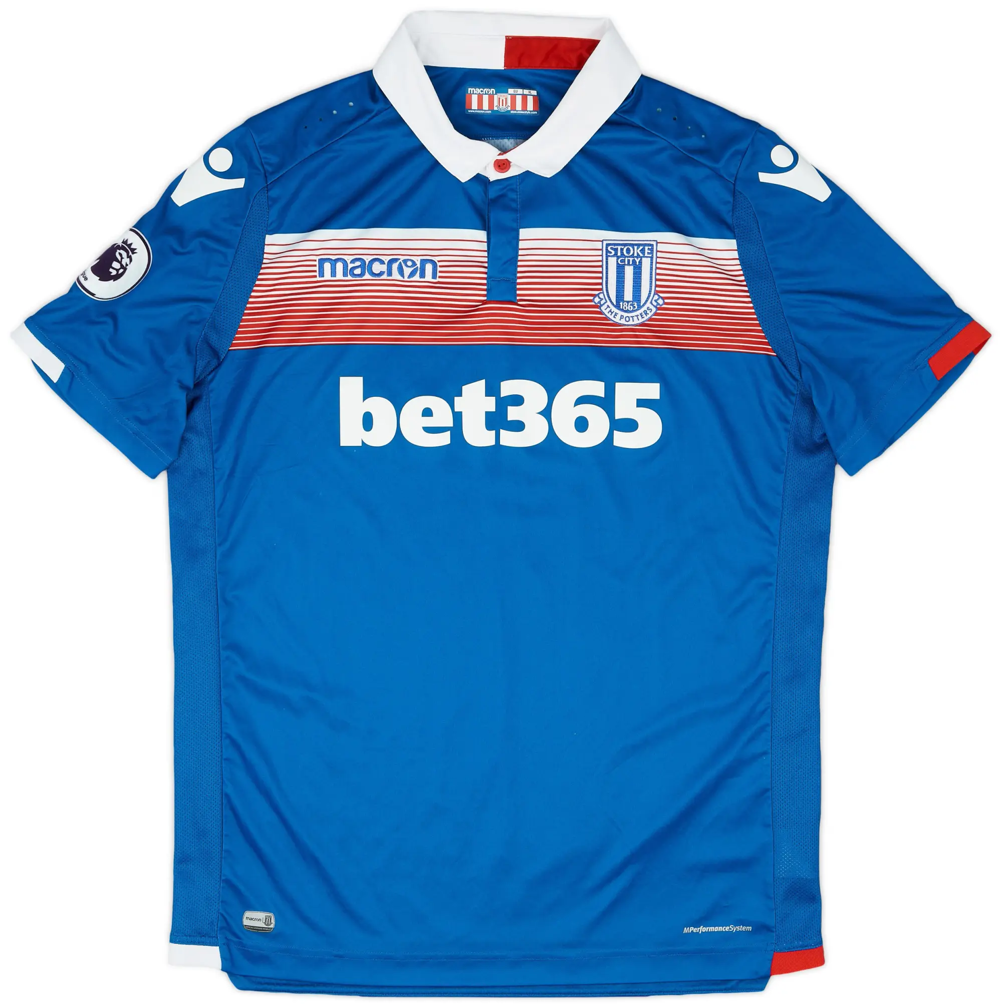 Macron 2017-18 Stoke City Away Shirt - 8/10 - (XL)