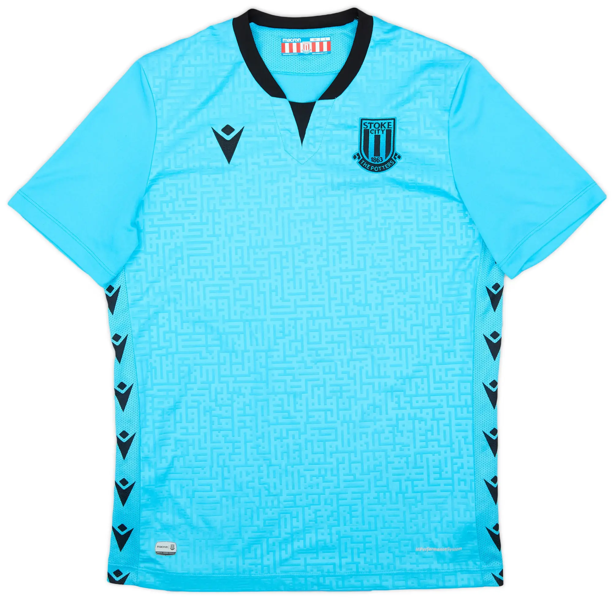 Macron 2021-22 Stoke City GK S/S Shirt - 7/10 - (S)