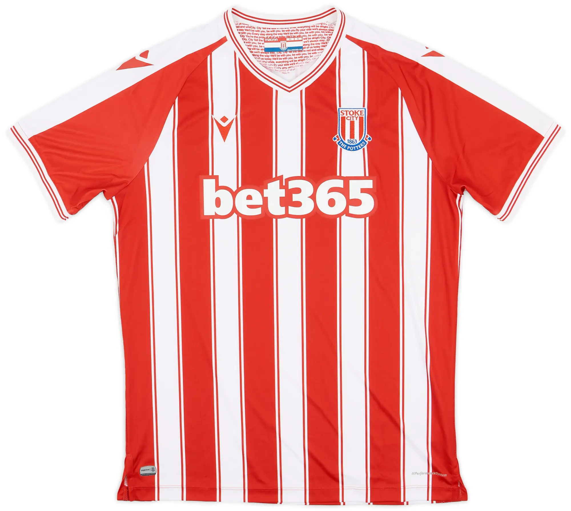 Macron 2020-21 Stoke City Home Shirt - 7/10 - (XL)