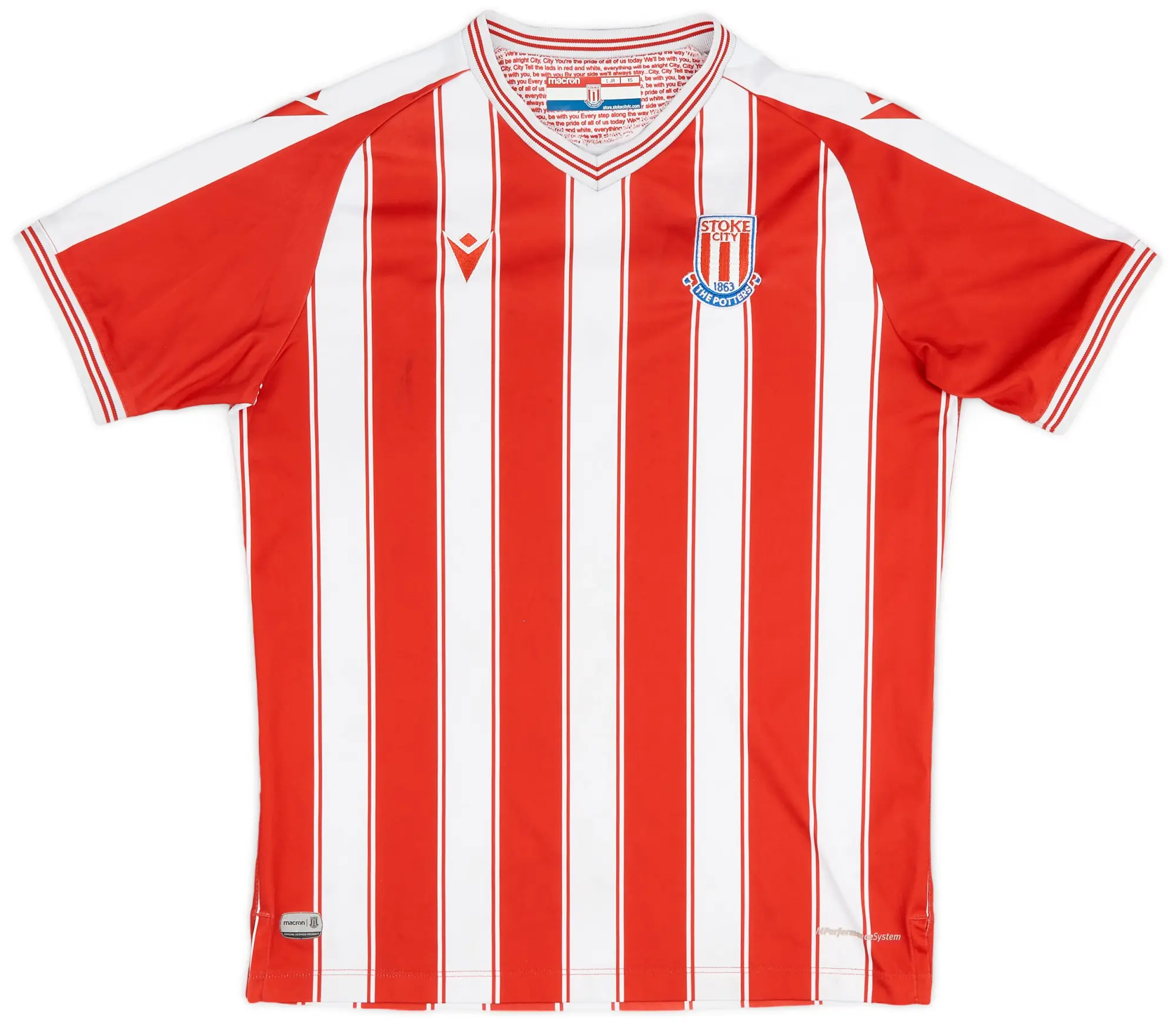 Macron 2020-21 Stoke City Home Shirt - 5/10 - (XS)