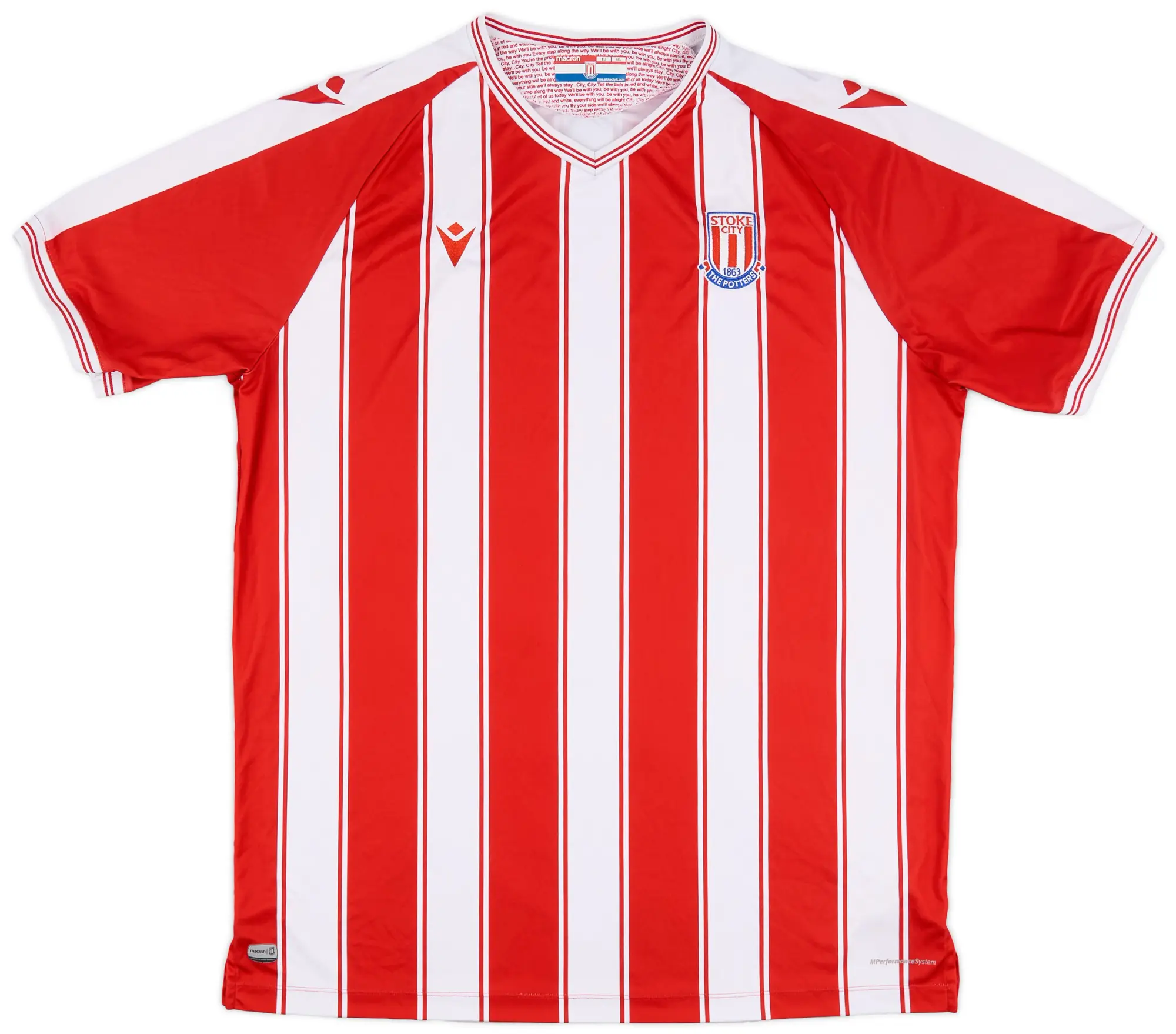 Macron 2020-21 Stoke City Home Shirt - 8/10 - (4XL)