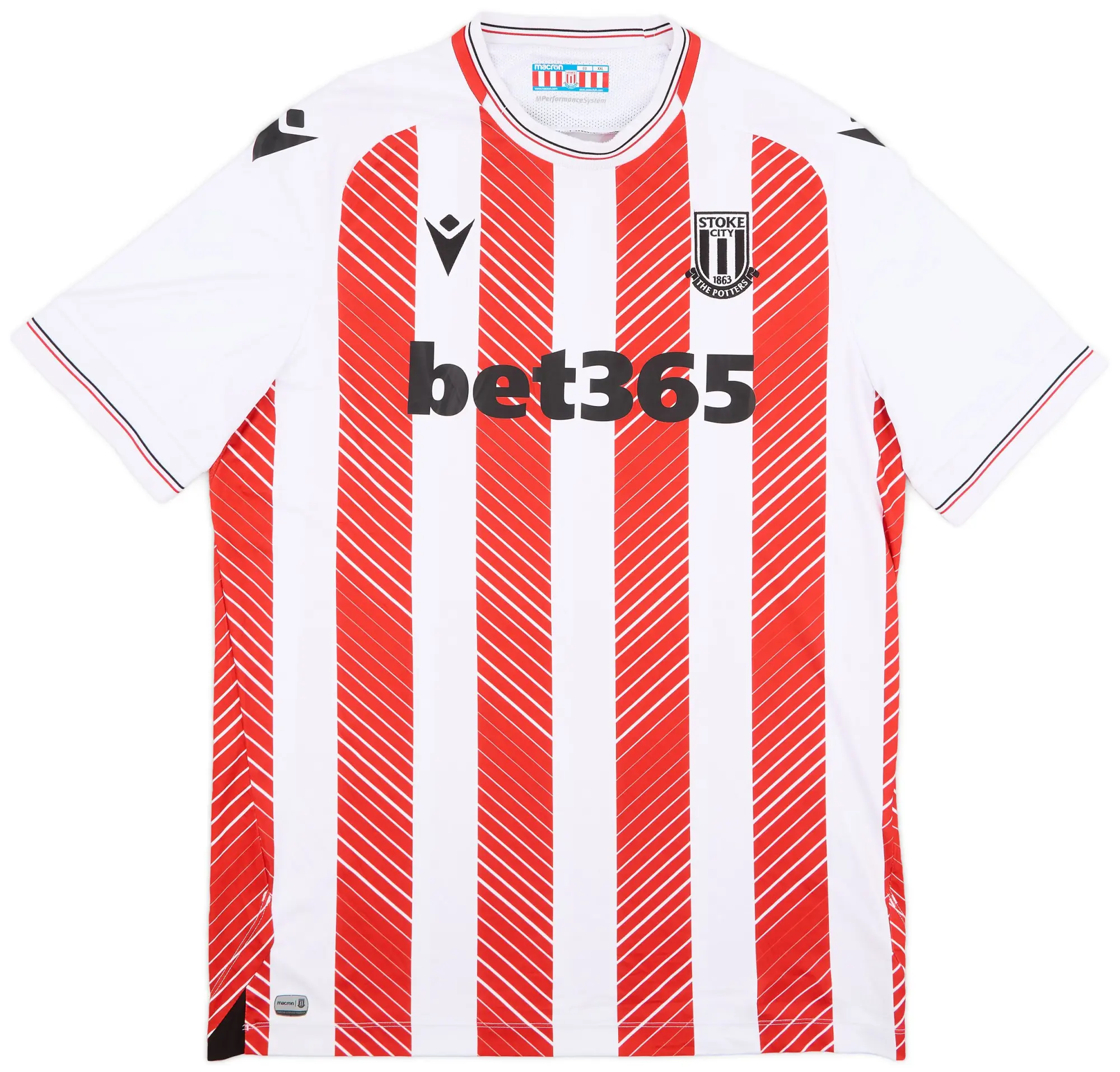 Macron 2022-23 Stoke City Home Shirt - 8/10 - (XXL)