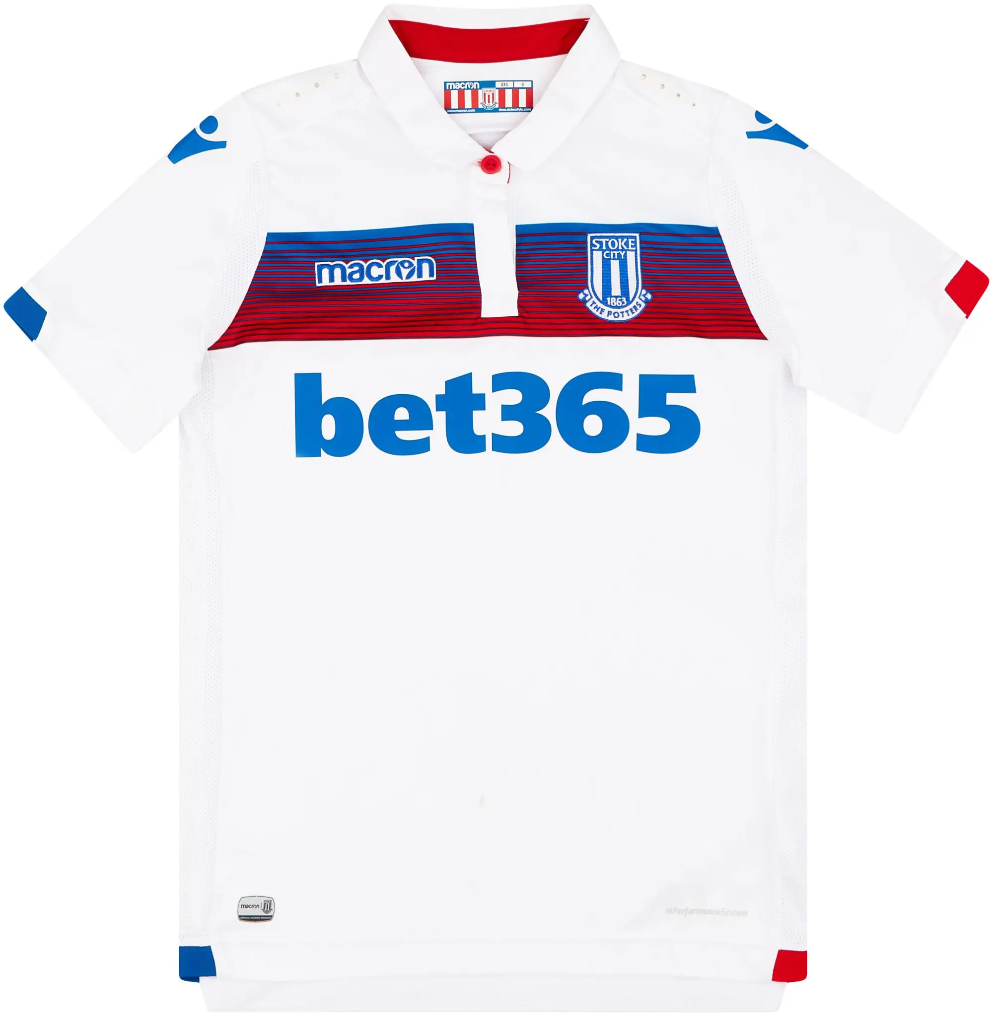 Macron 2017-18 Stoke City Third Shirt - 7/10 - (Women's XXS)