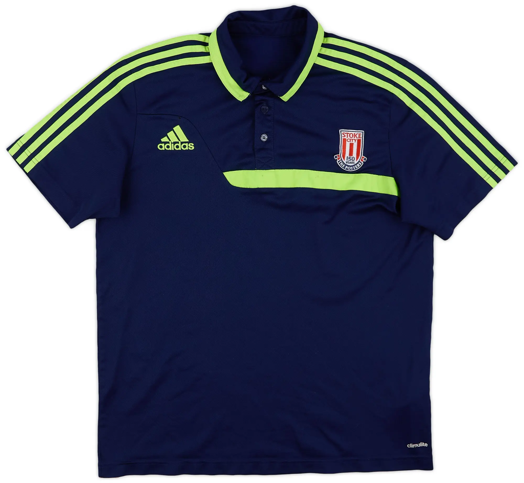 2013-14 Stoke adidas Polo Shirt - 6/10 - (M)