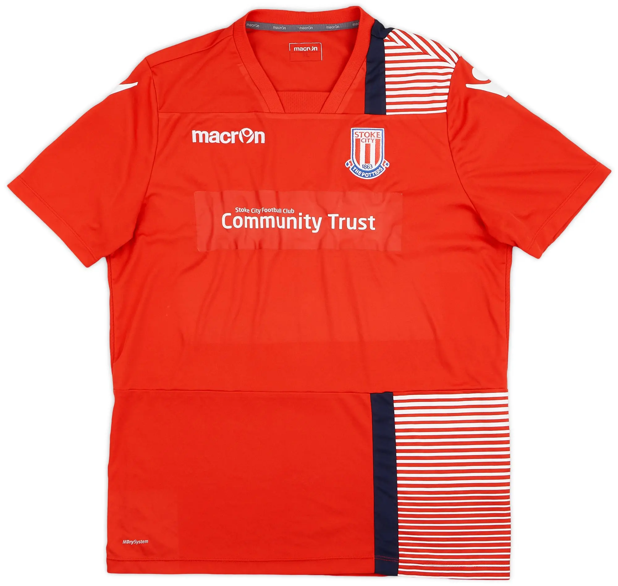 2017-18 Stoke City Macron Training Shirt - 8/10 - (XL)