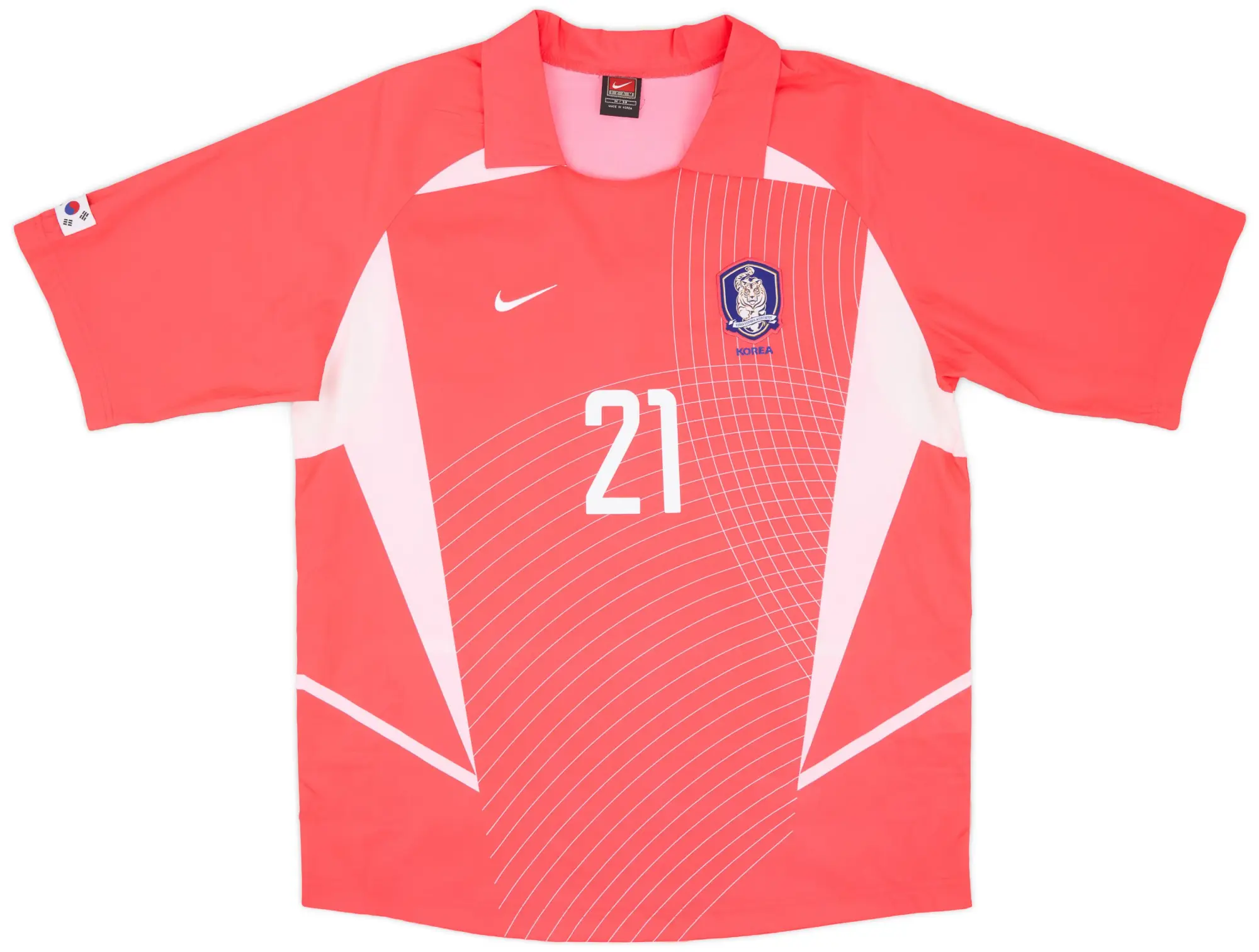 Nike 2002-03 South Korea Home Shirt J.H.Ahn #19 - 9/10 - (L)