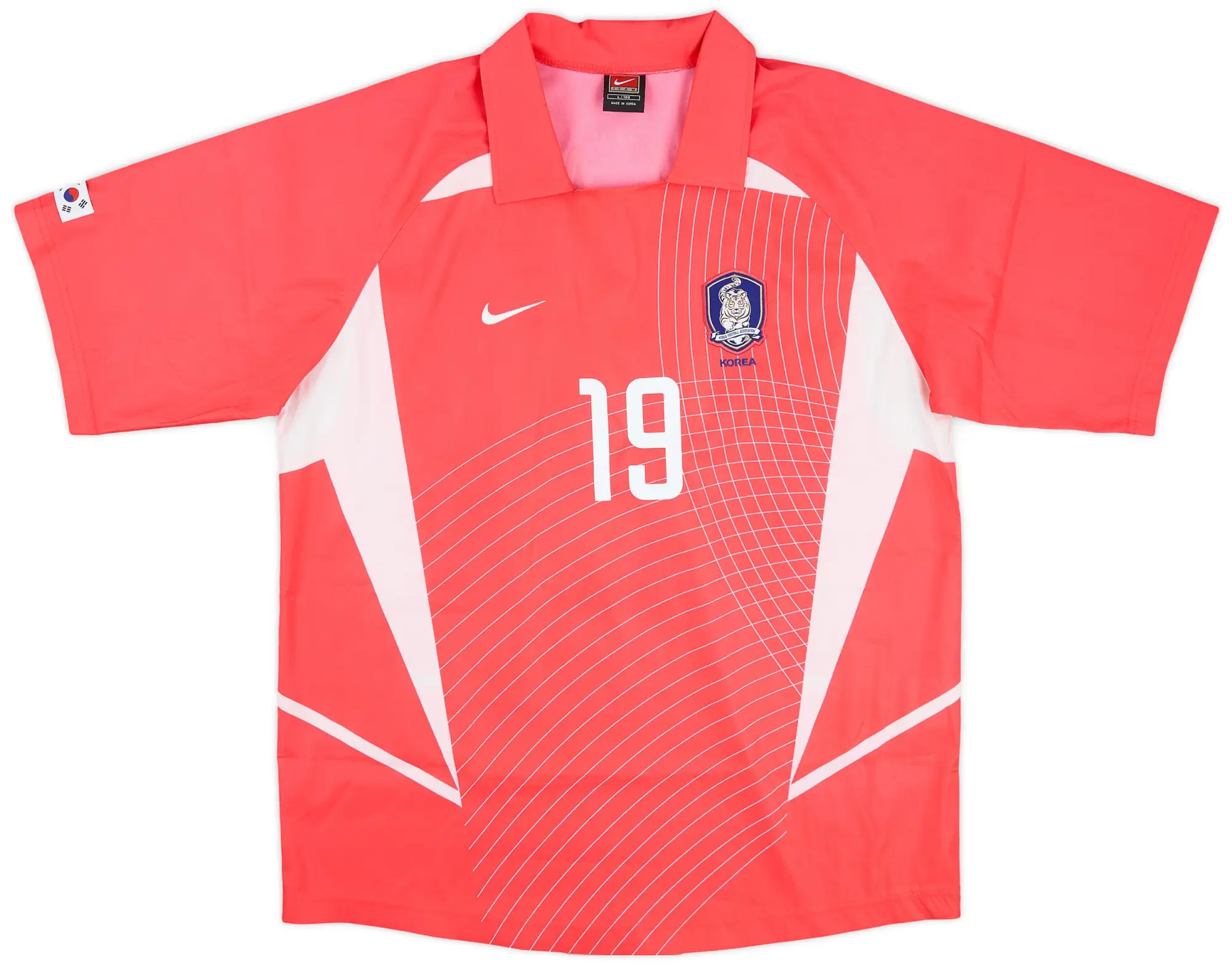 Nike 2002-03 South Korea Home Shirt J.H.Ahn #19 - 9/10 - (L)