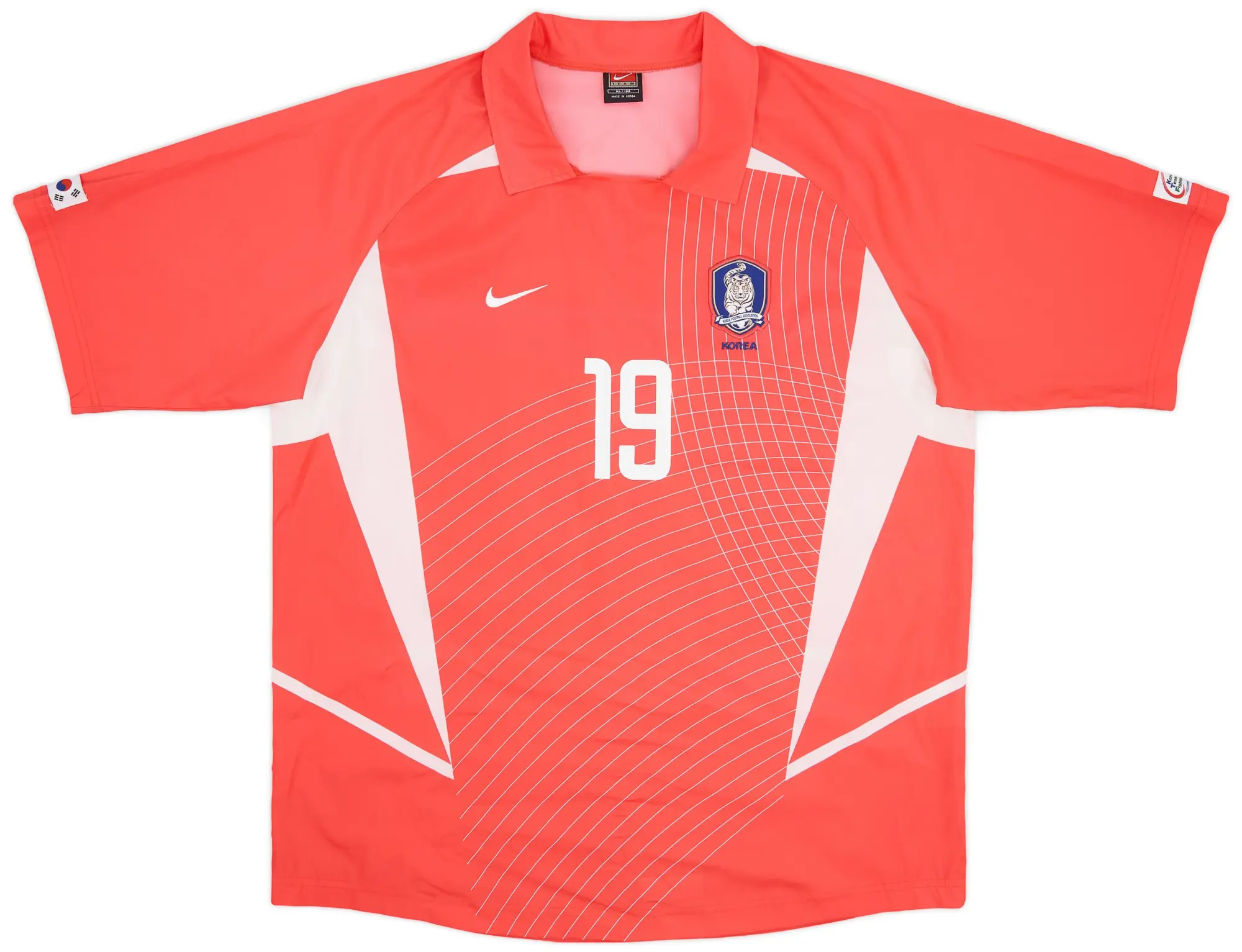 Nike 2002-03 South Korea Home Shirt J.H.Ahn #19 - 9/10 - (XL)