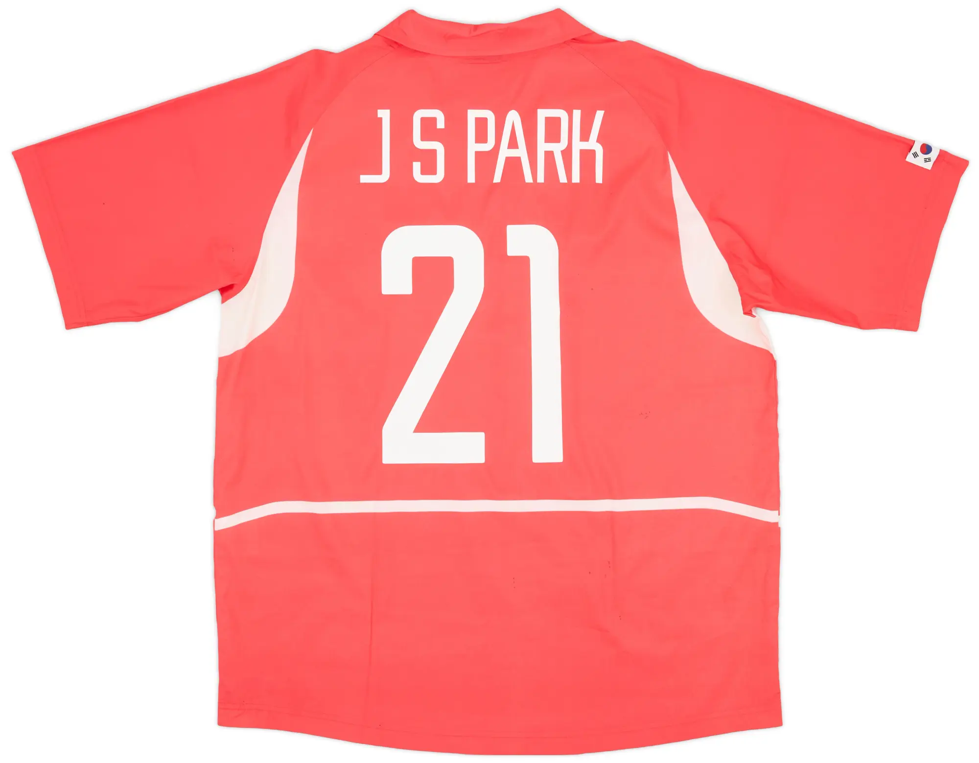 Nike 2002-03 South Korea Home Shirt J.S.Park #21 - 7/10 - (XL)