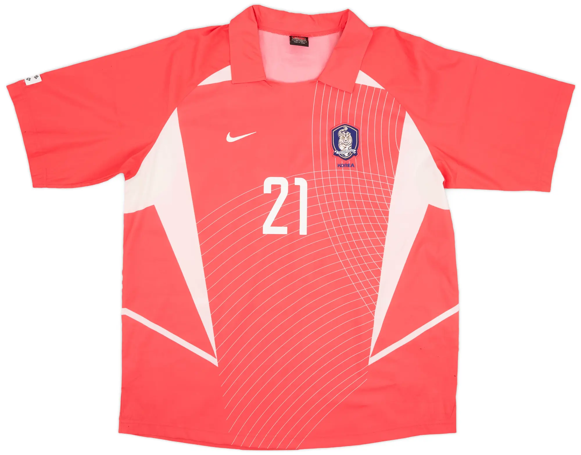 Nike 2002-03 South Korea Home Shirt J.S.Park #21 - 7/10 - (XL)
