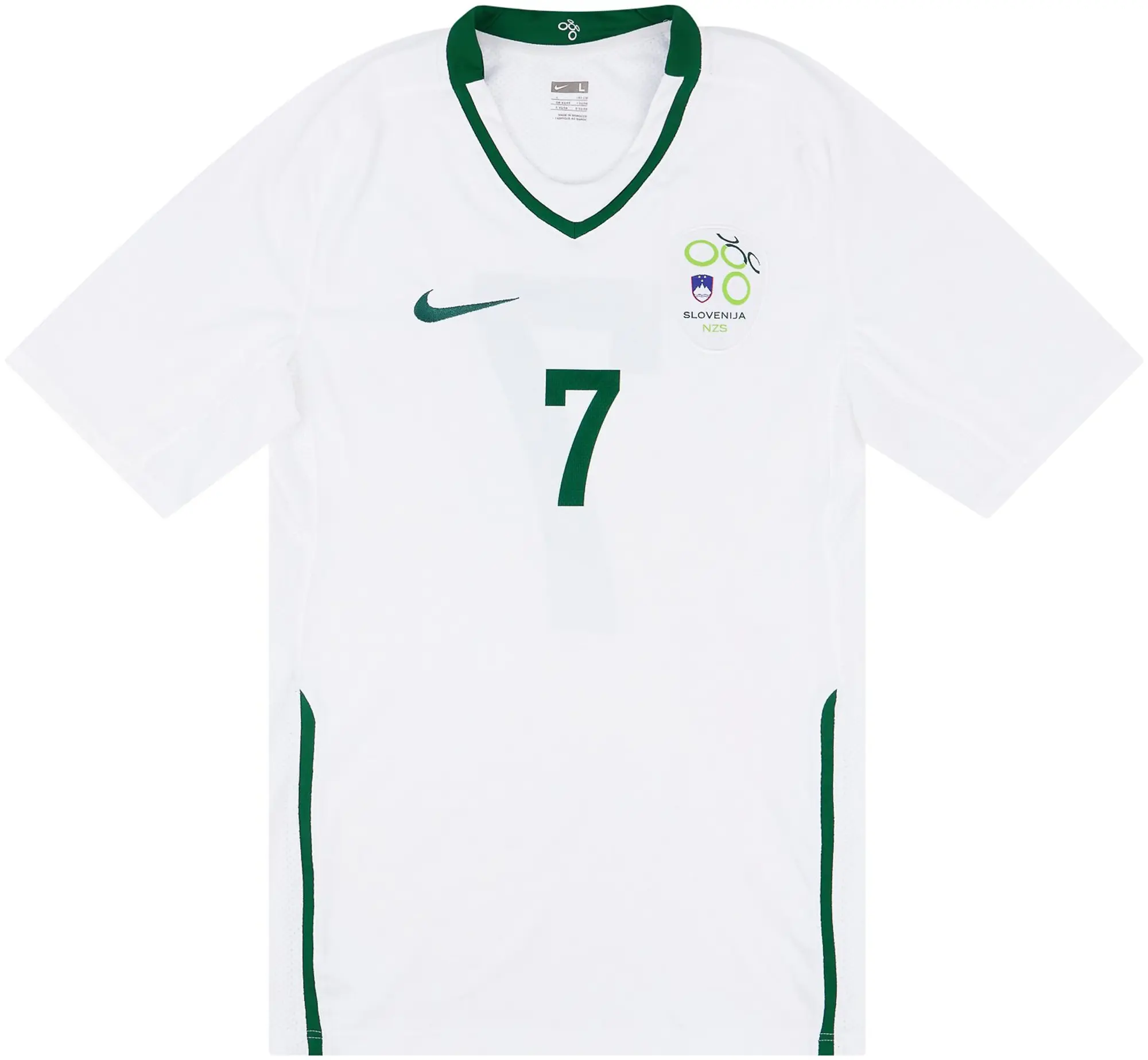 Nike 2008-10 Slovenia Match Issue Home Shirt #7