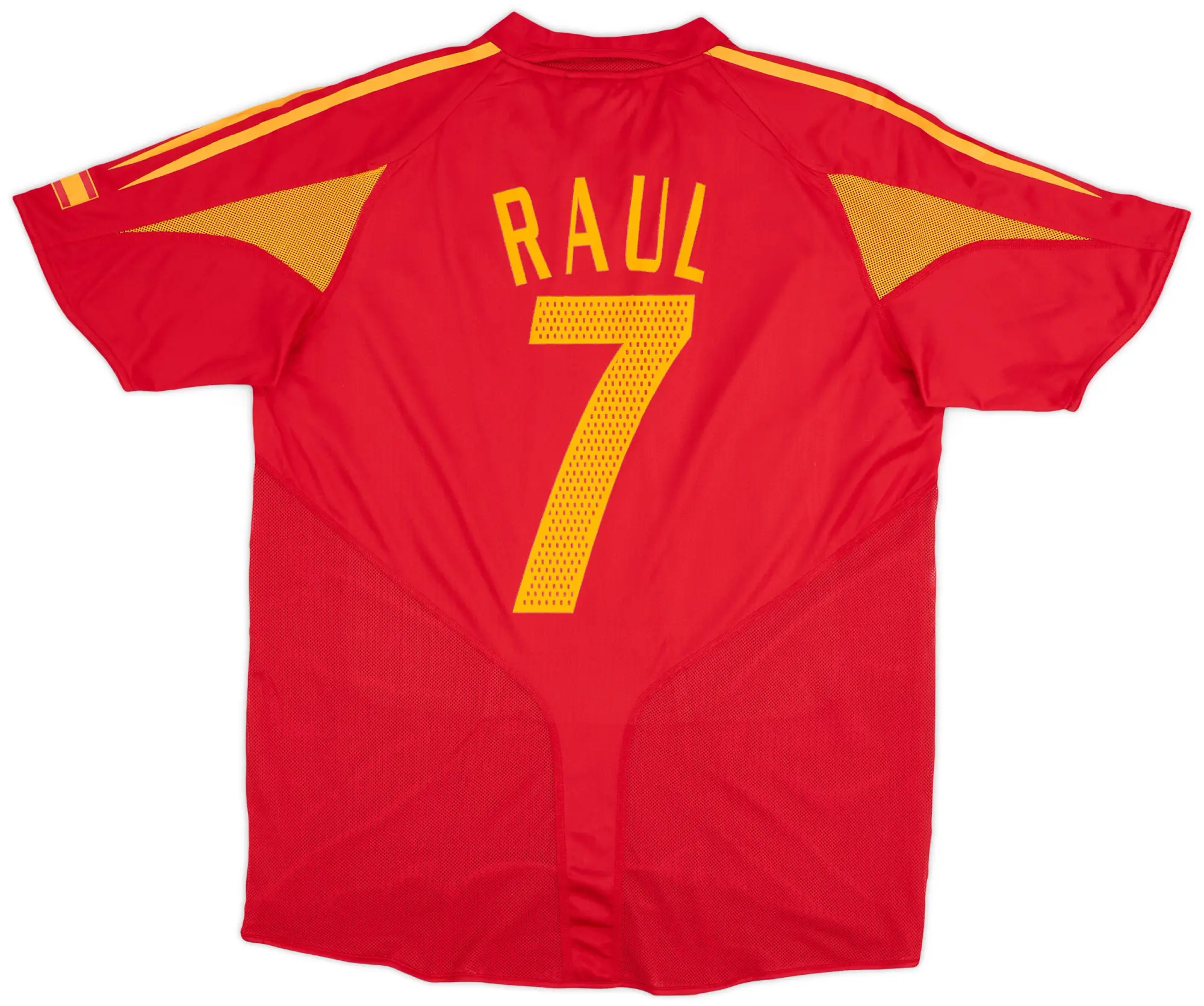 adidas 2004-06 Spain Player Issue Home Shirt Raul #7 - 8/10 - (L)