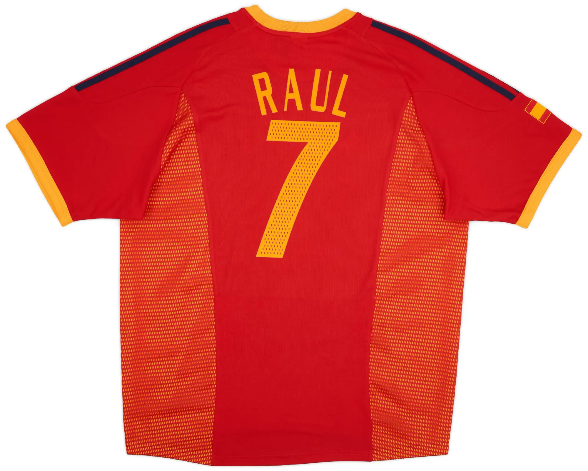 adidas 2002-04 Spain Home Shirt Raul #7 (XL)