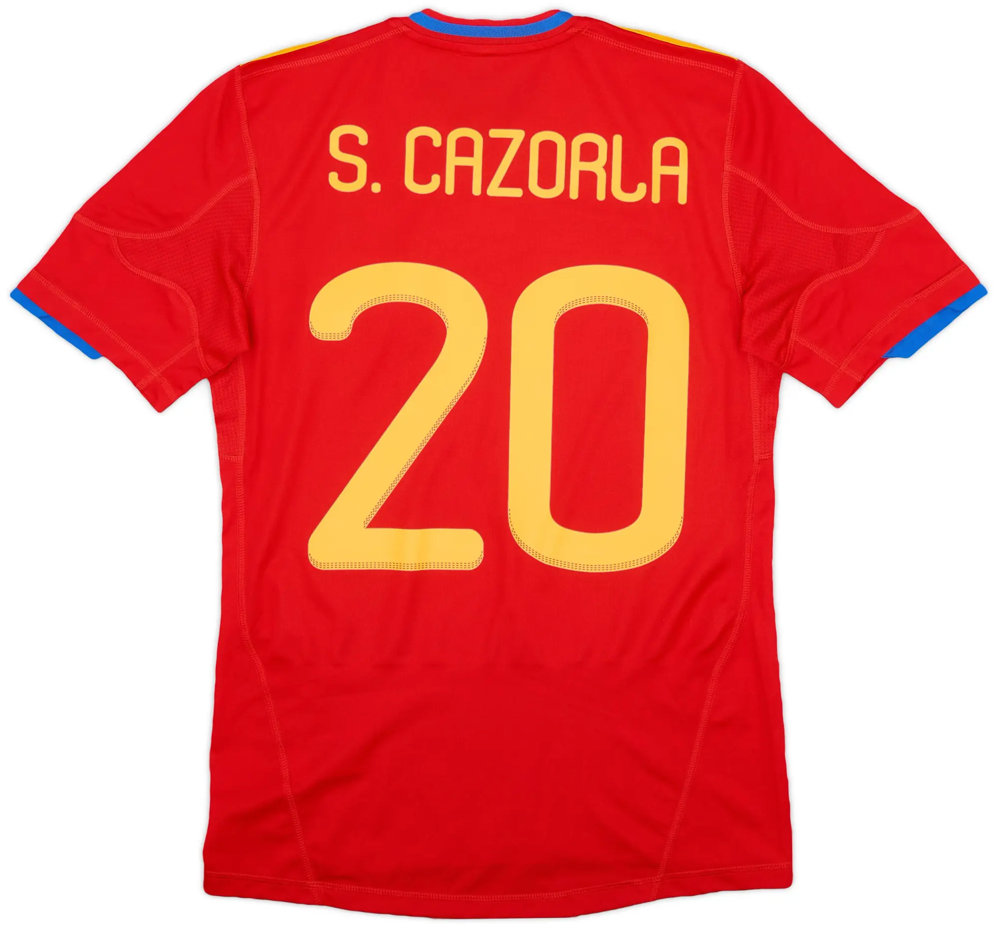 adidas 2009-10 Spain Home Shirt S.Cazorla #20 - 7/10 - (S)