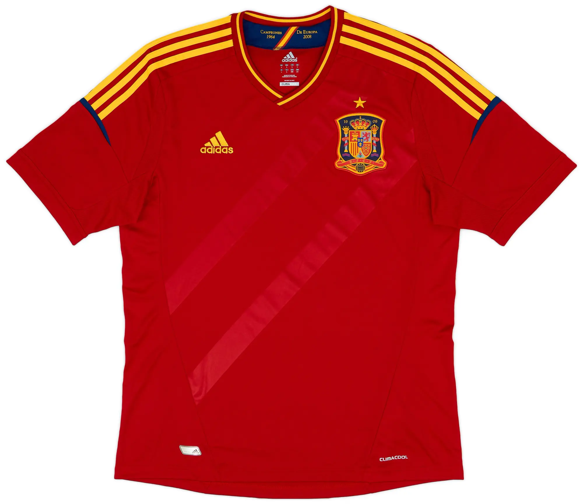 adidas 2011 Spain Match Issue Home Shirt #17