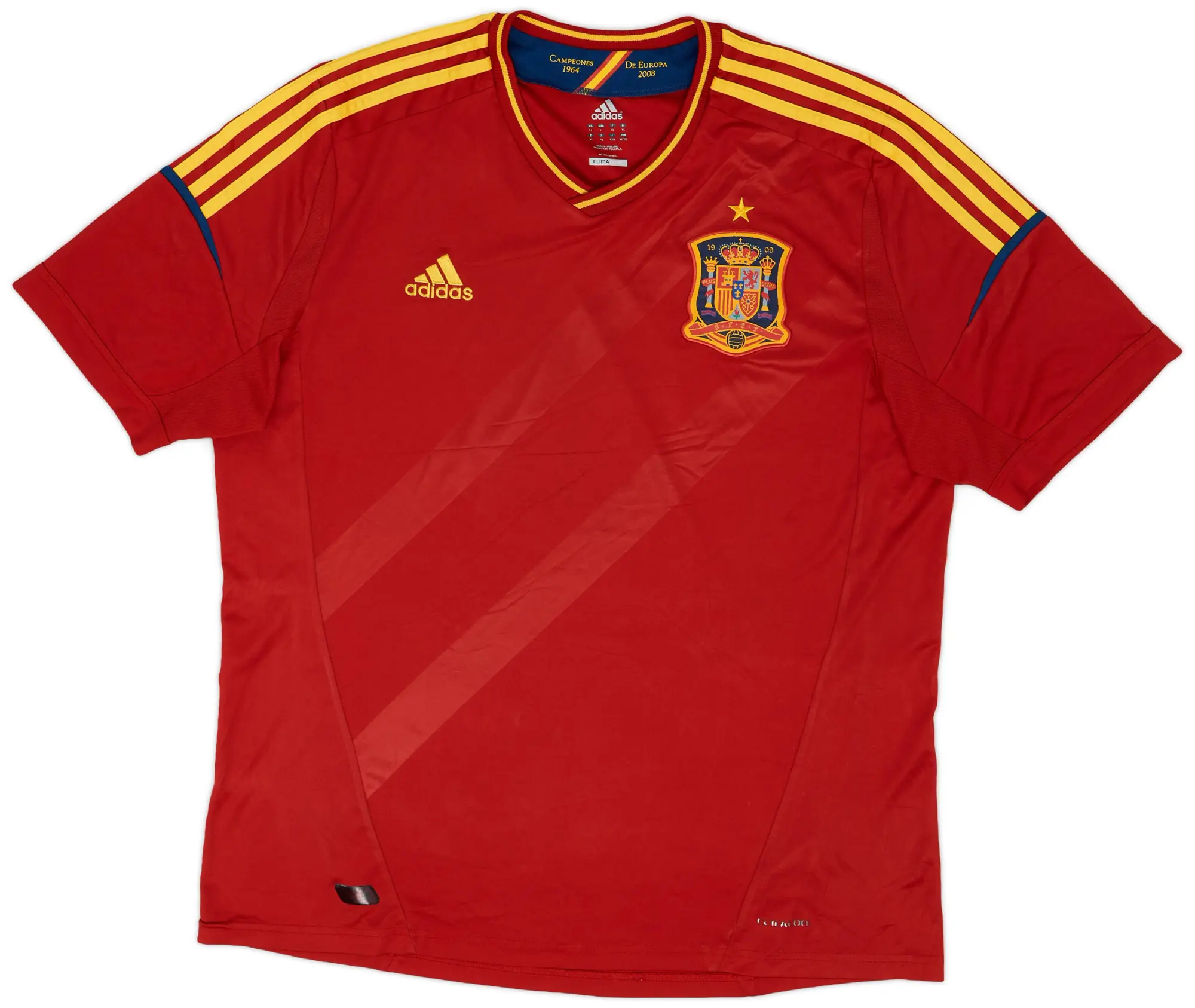 adidas 2011-12 Spain Home Shirt - 7/10 - (XL)