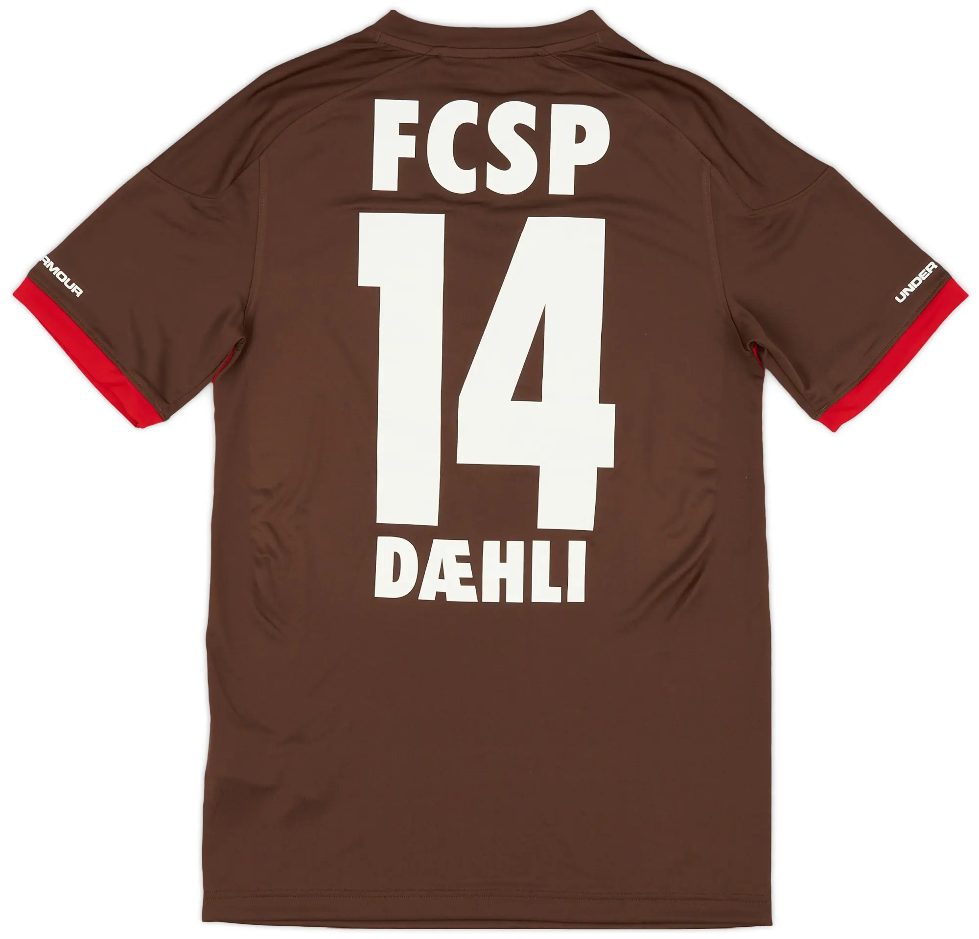 Under Armour 2017-18 St Pauli Home Shirt Daehli #14 (S)