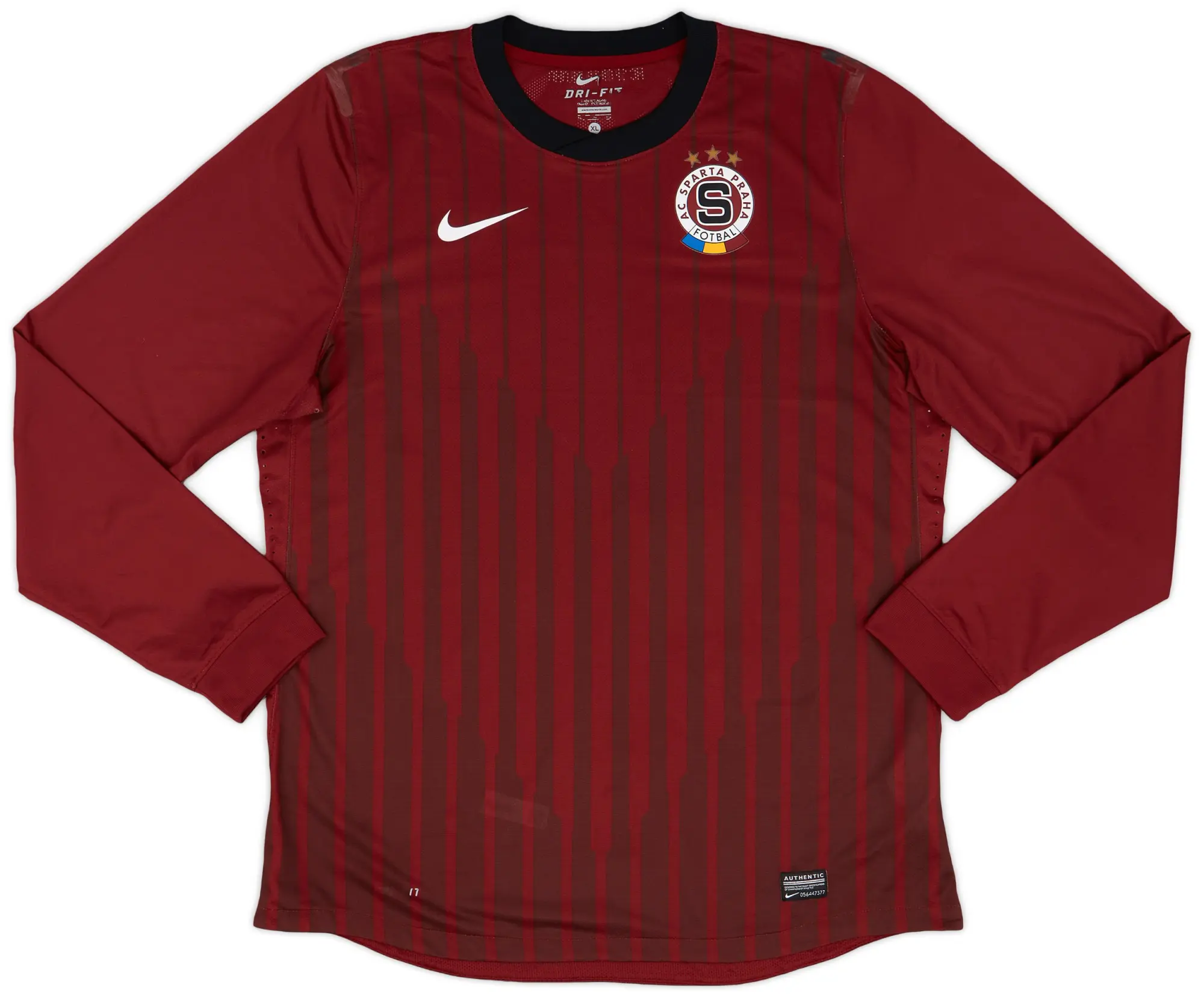 Nike 2011-12 Sparta Prague Player Issue Home L/S Shirt - 7/10 - (XL)
