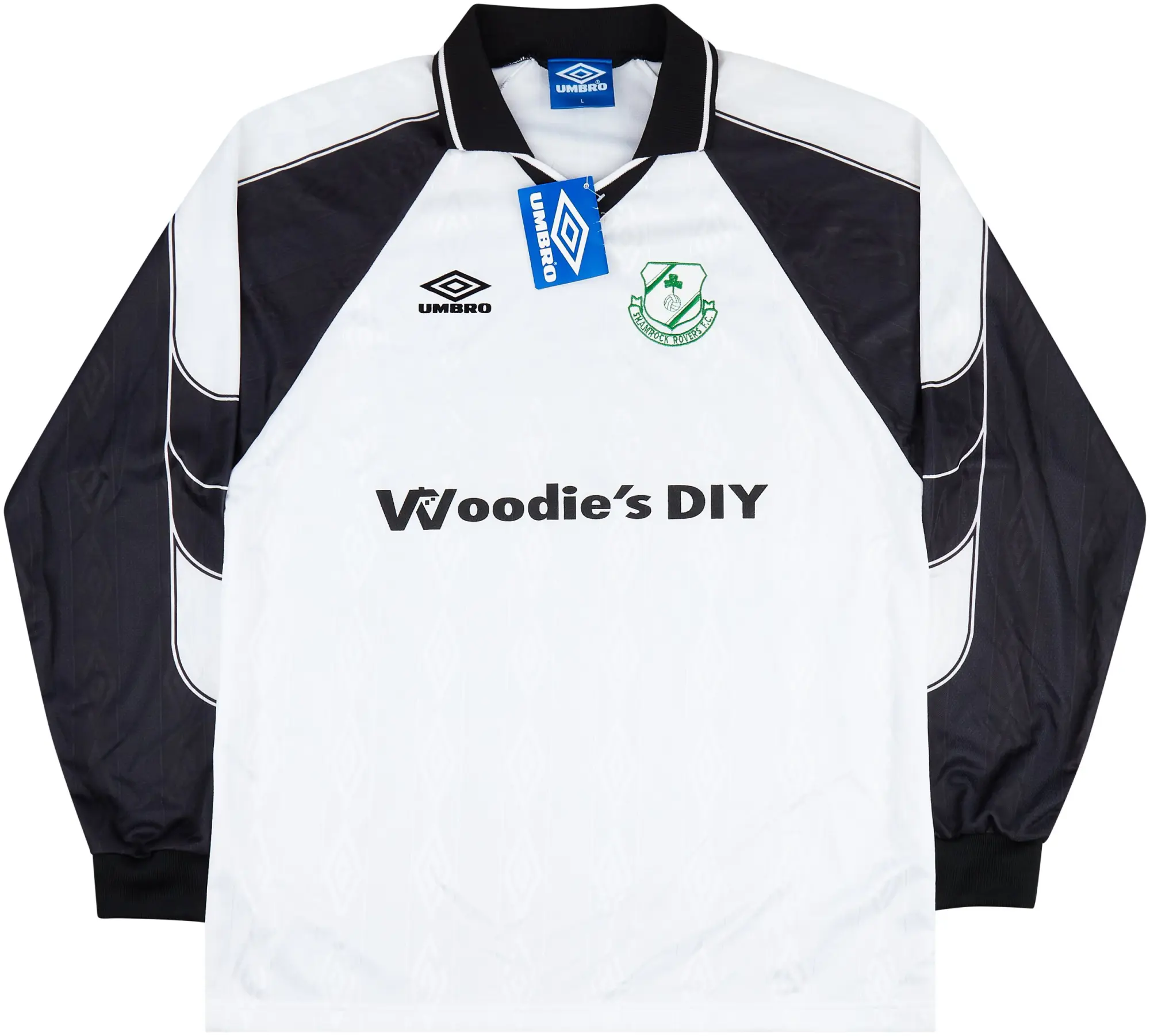 Umbro 1999-00 Shamrock Rovers Away L/S Shirt (L)
