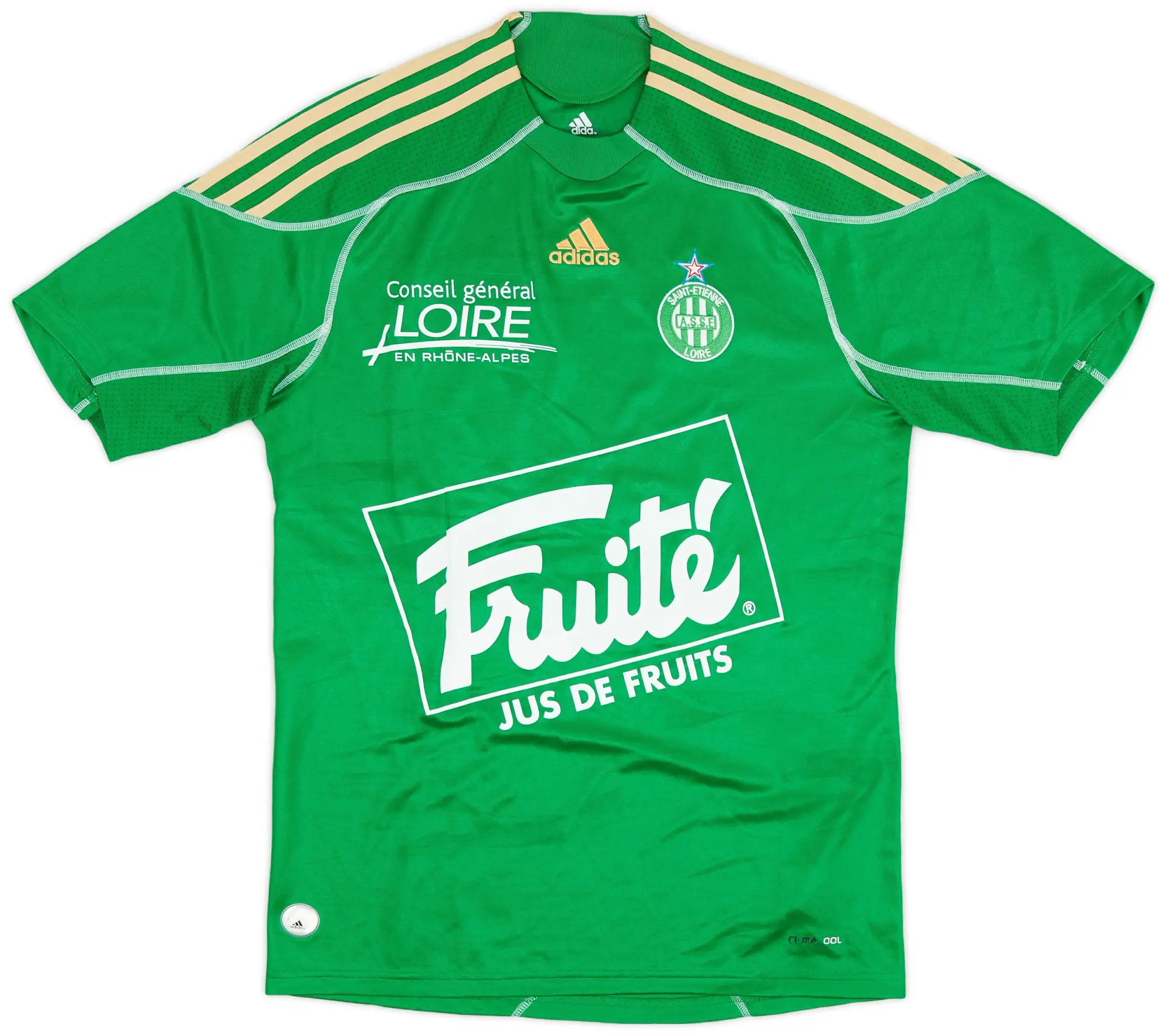 adidas 2009-10 Saint Etienne Home Shirt - 6/10 - (S)