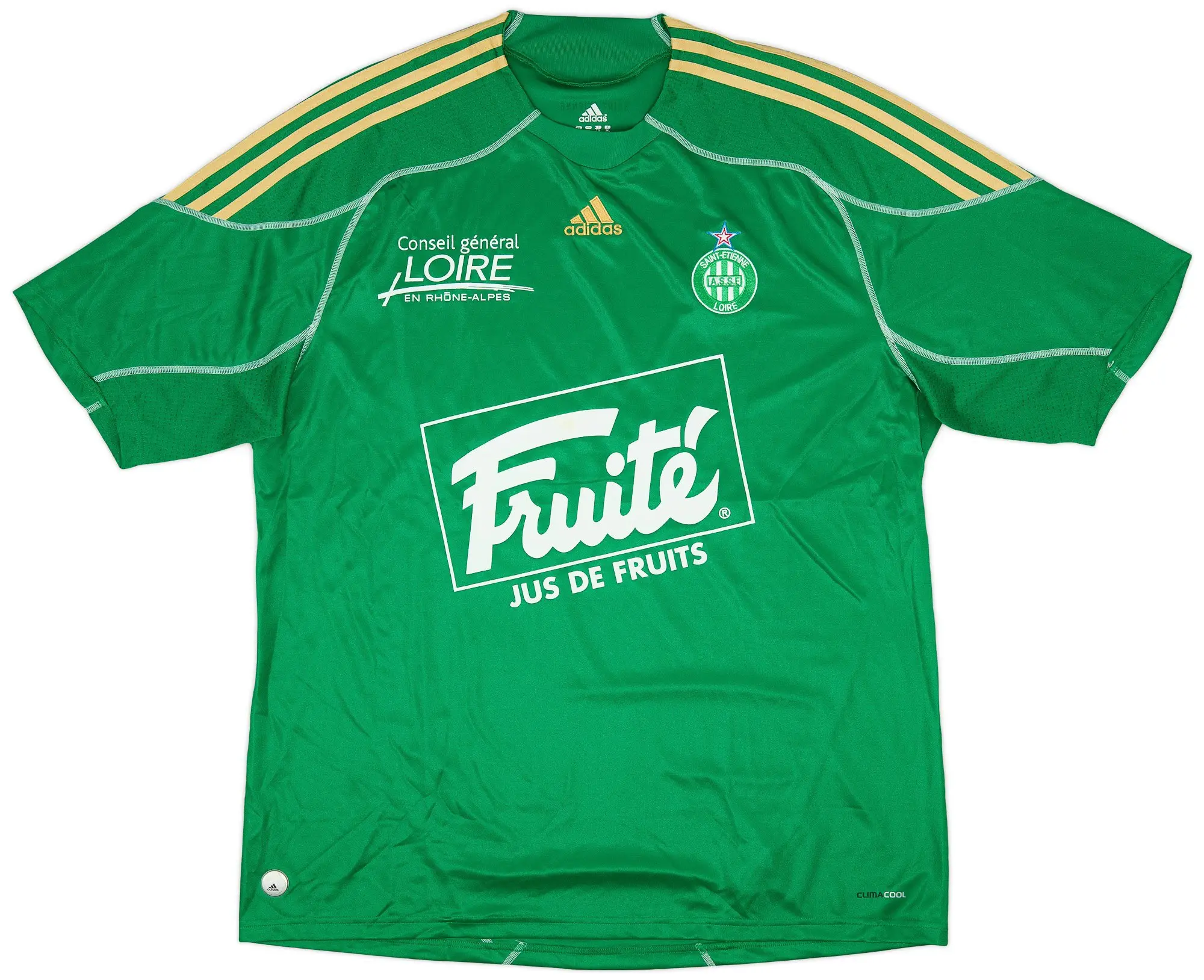 adidas 2009-10 Saint Etienne Home Shirt - 8/10 - (XXL)