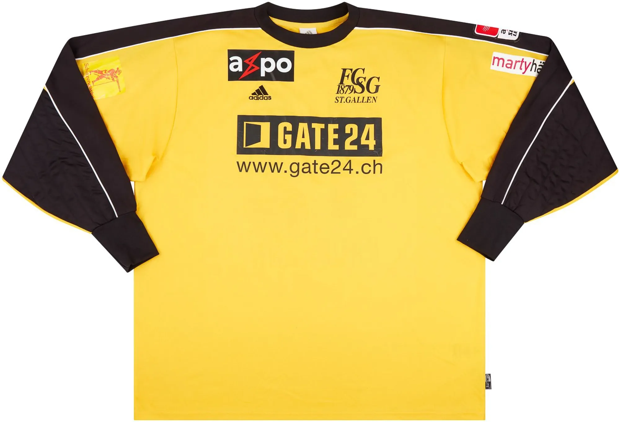 adidas St. Gallen Mens LS Goalkeeper Player Issue Home Shirt 2005/06