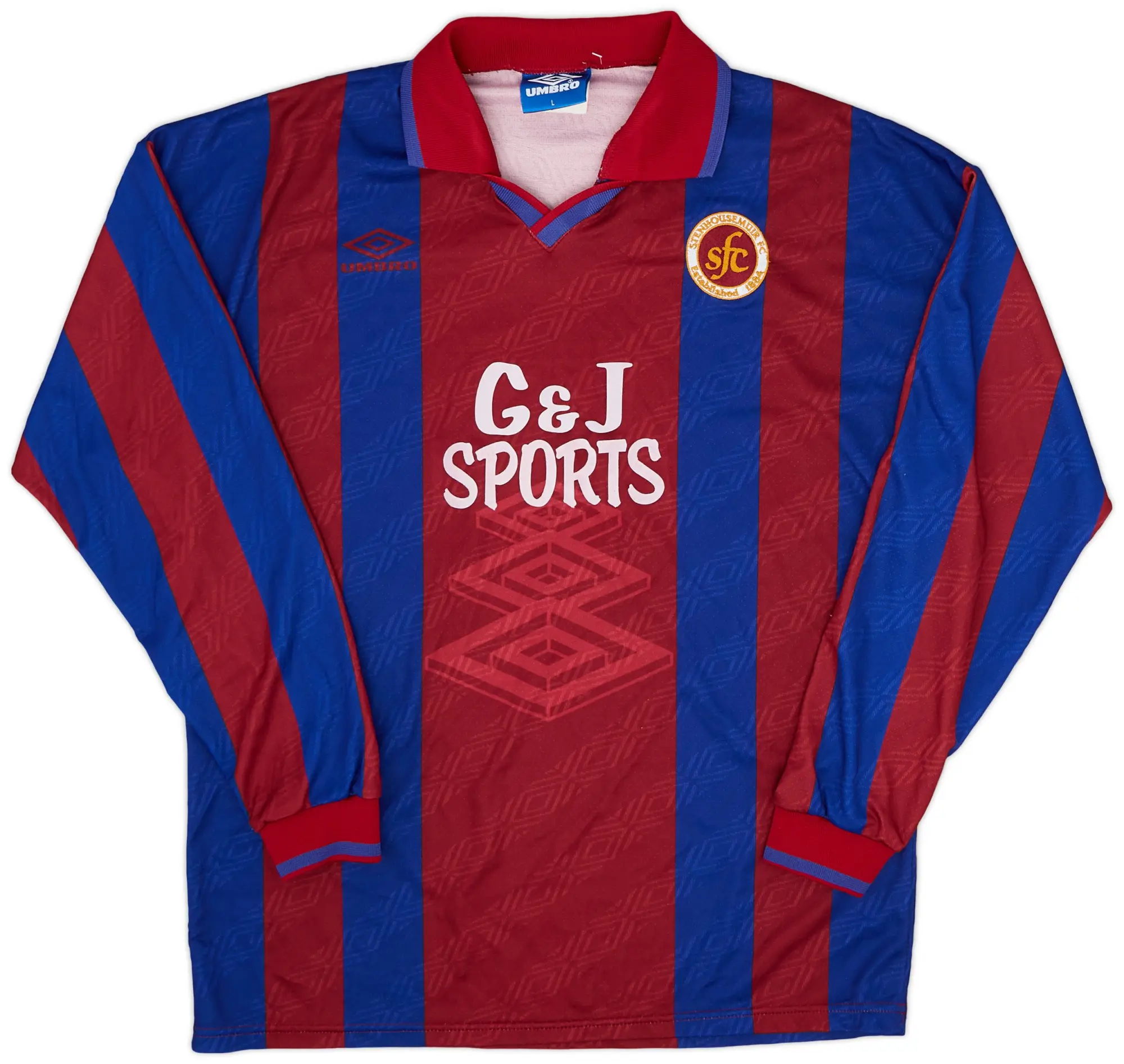 Umbro 1995-96 Stenhousemuir Home L/S Shirt - 9/10 - (L)