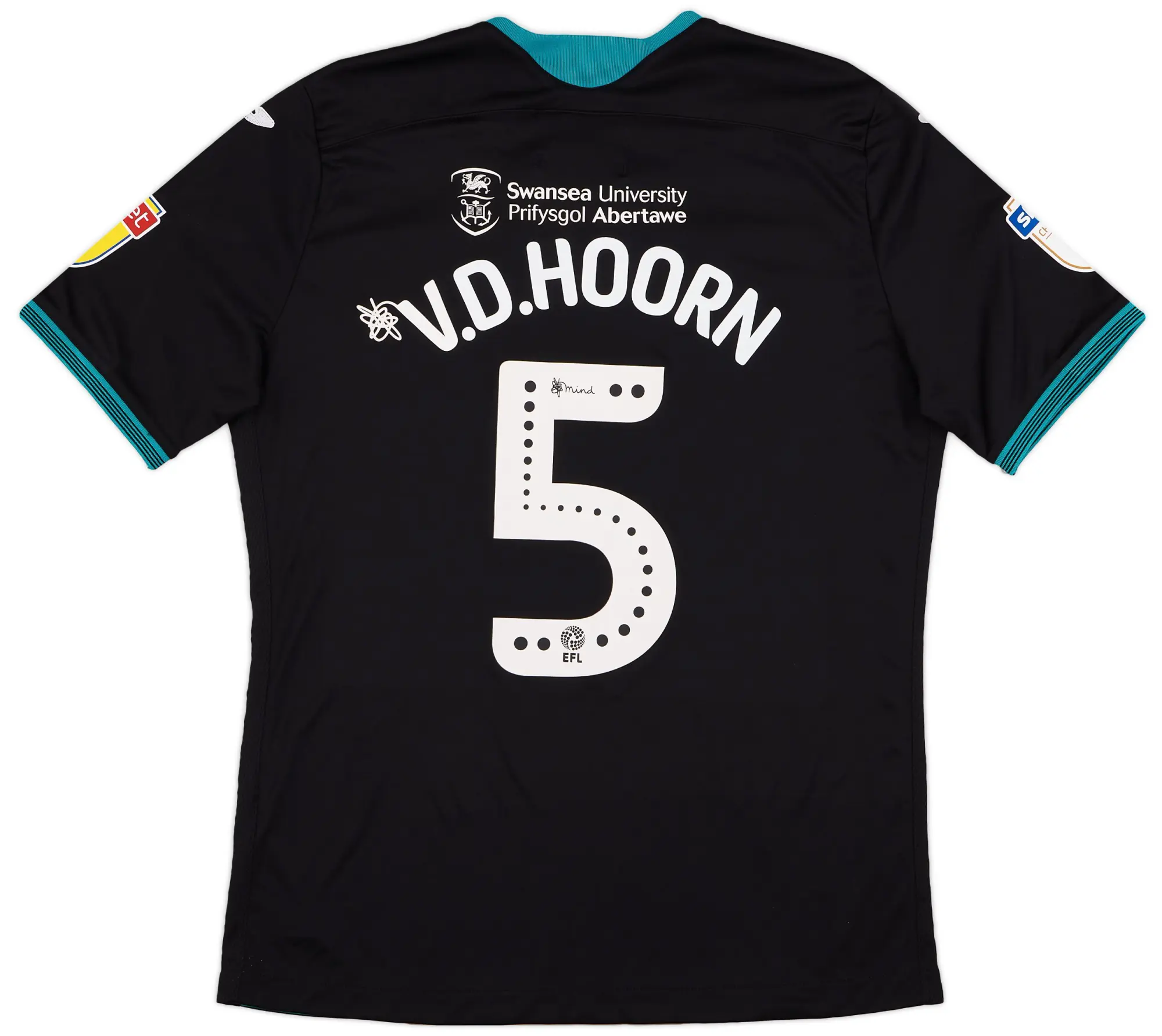 Joma 2019-20 Swansea Match Issue Away Shirt v. d. Hoorn #5