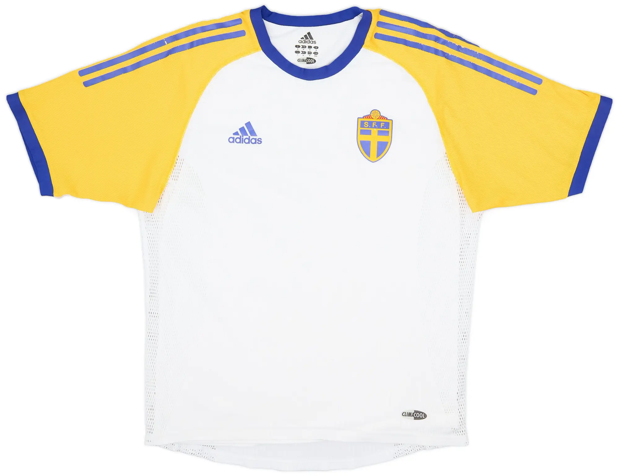 adidas 2002-04 Sweden Player Issue Away Shirt - 7/10 - (M)