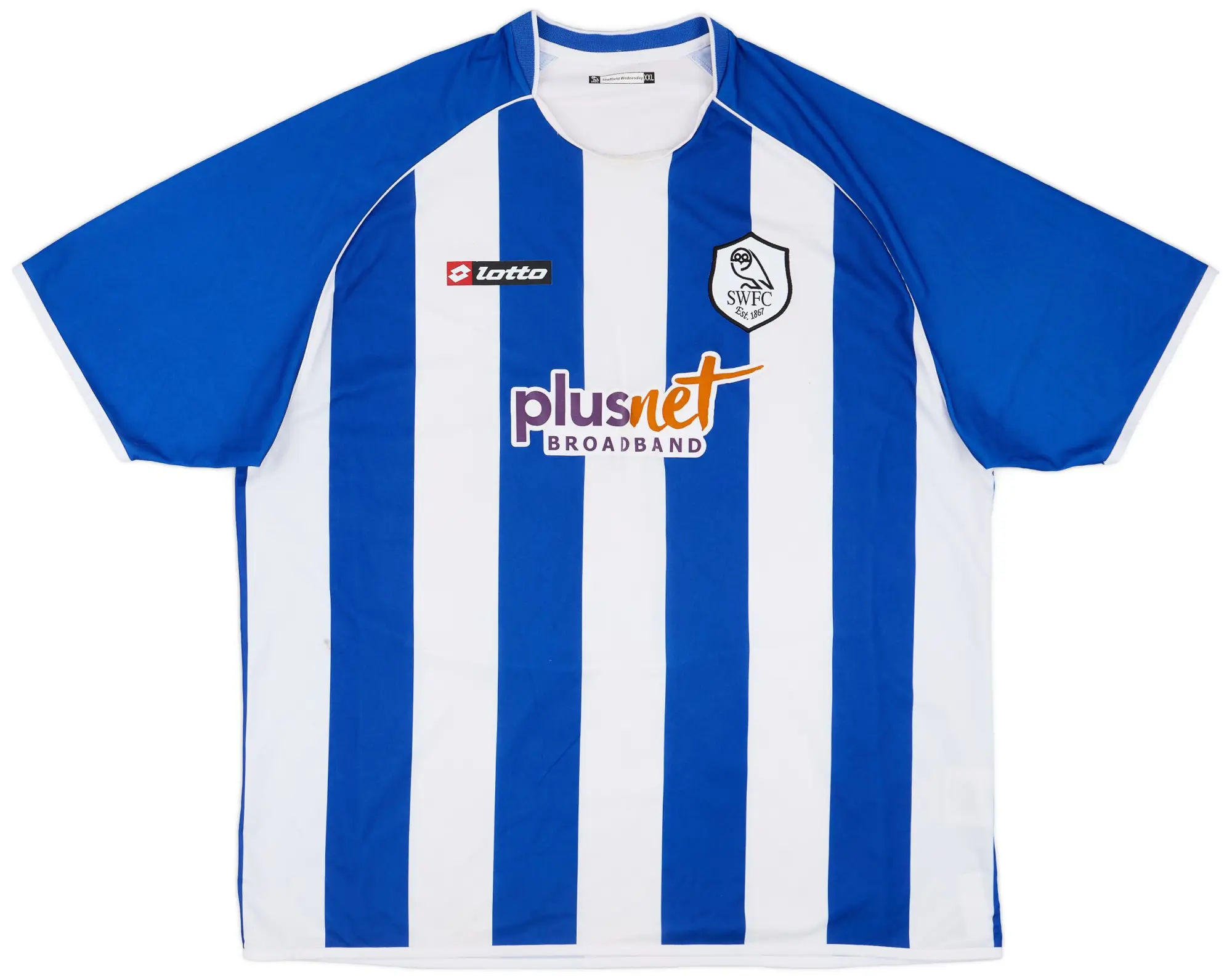 Lotto 2007-09 Sheffield Wednesday Home Shirt - 7/10 - (XXL)