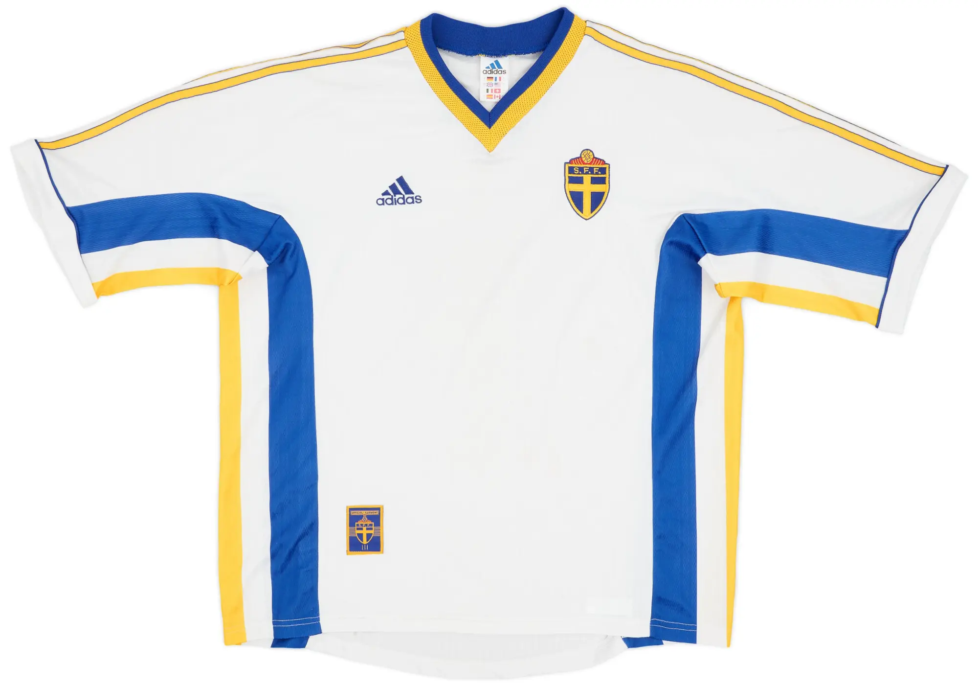 adidas 1998-00 Sweden Away Shirt - 9/10 - (L)