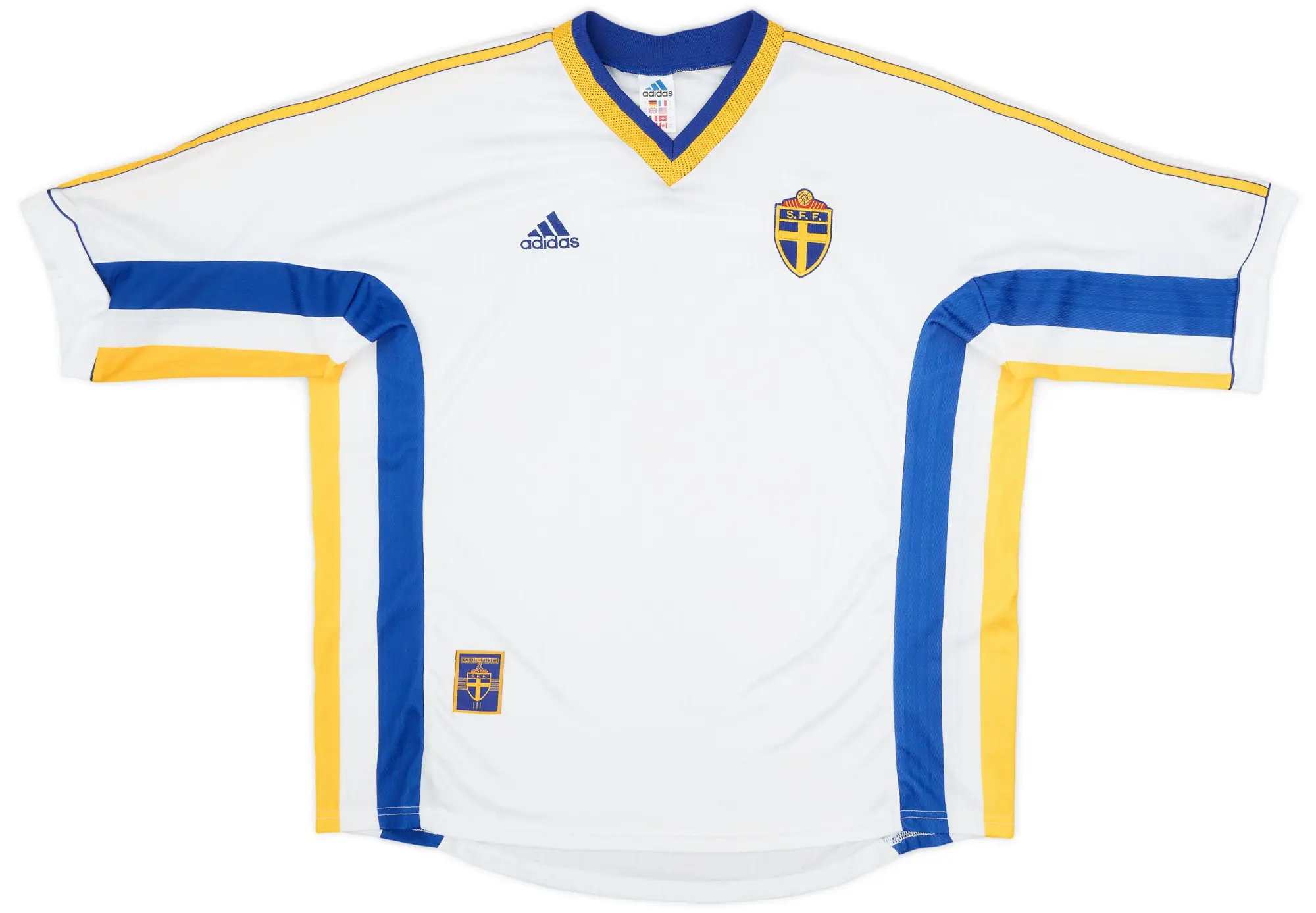 adidas 1998-00 Sweden Away Shirt - 9/10 - (L)