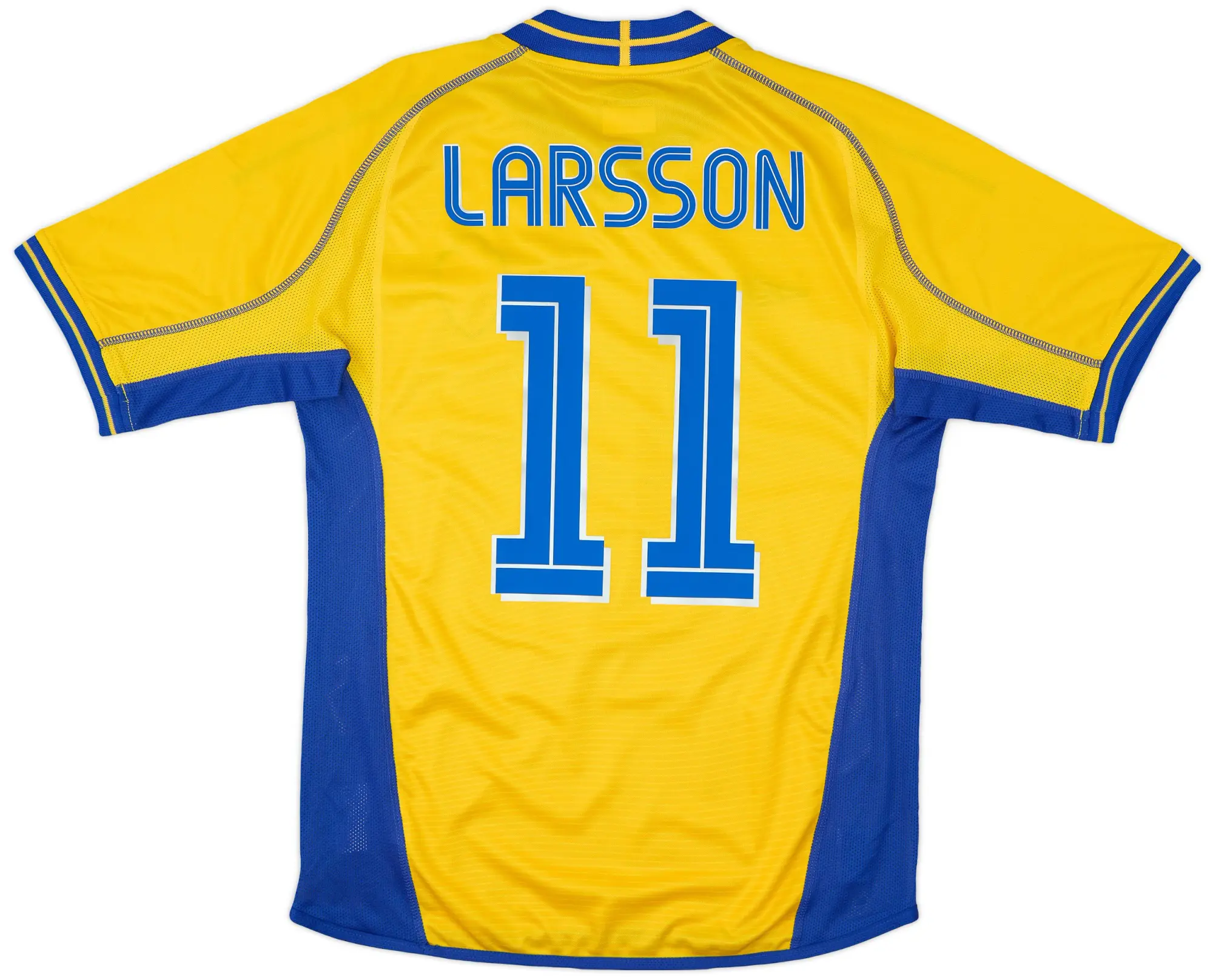 Umbro 2003-04 Sweden Home Shirt Larsson #11 - 8/10 - (S)