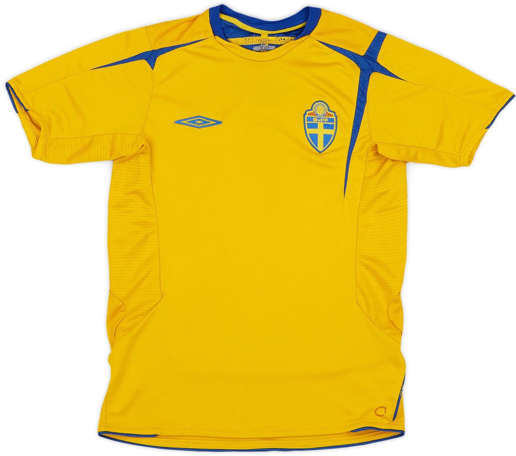 Umbro 2007-09 Sweden Home Shirt - 7/10 - (XL.Boys)