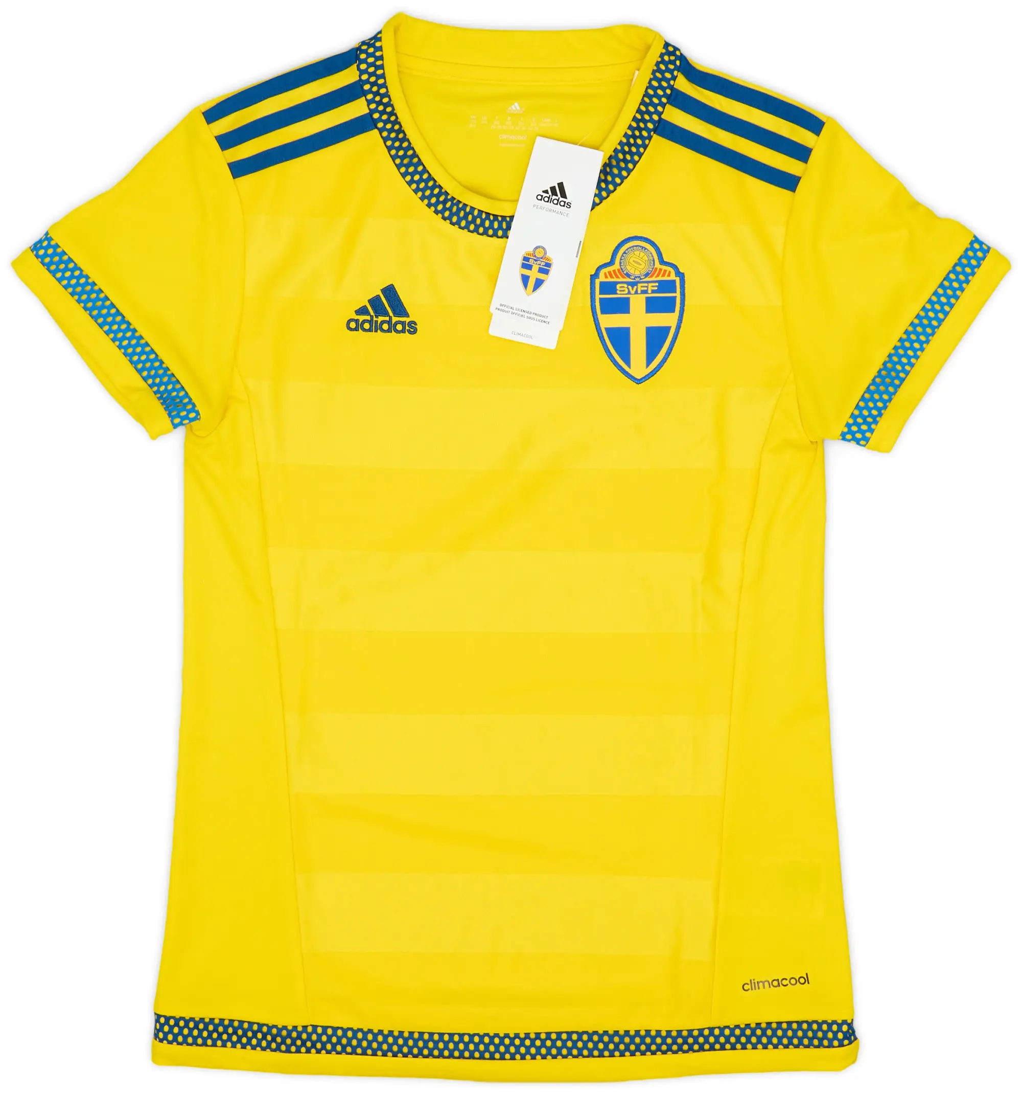 adidas 2015-17 Sweden Womens Home Shirt (XXS)