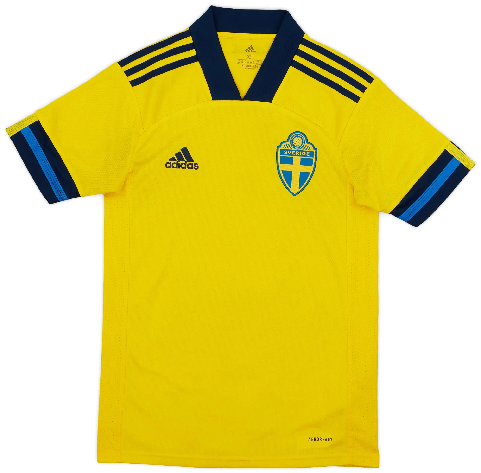 adidas 2020-21 Sweden Home Shirt - 8/10 - (XS)