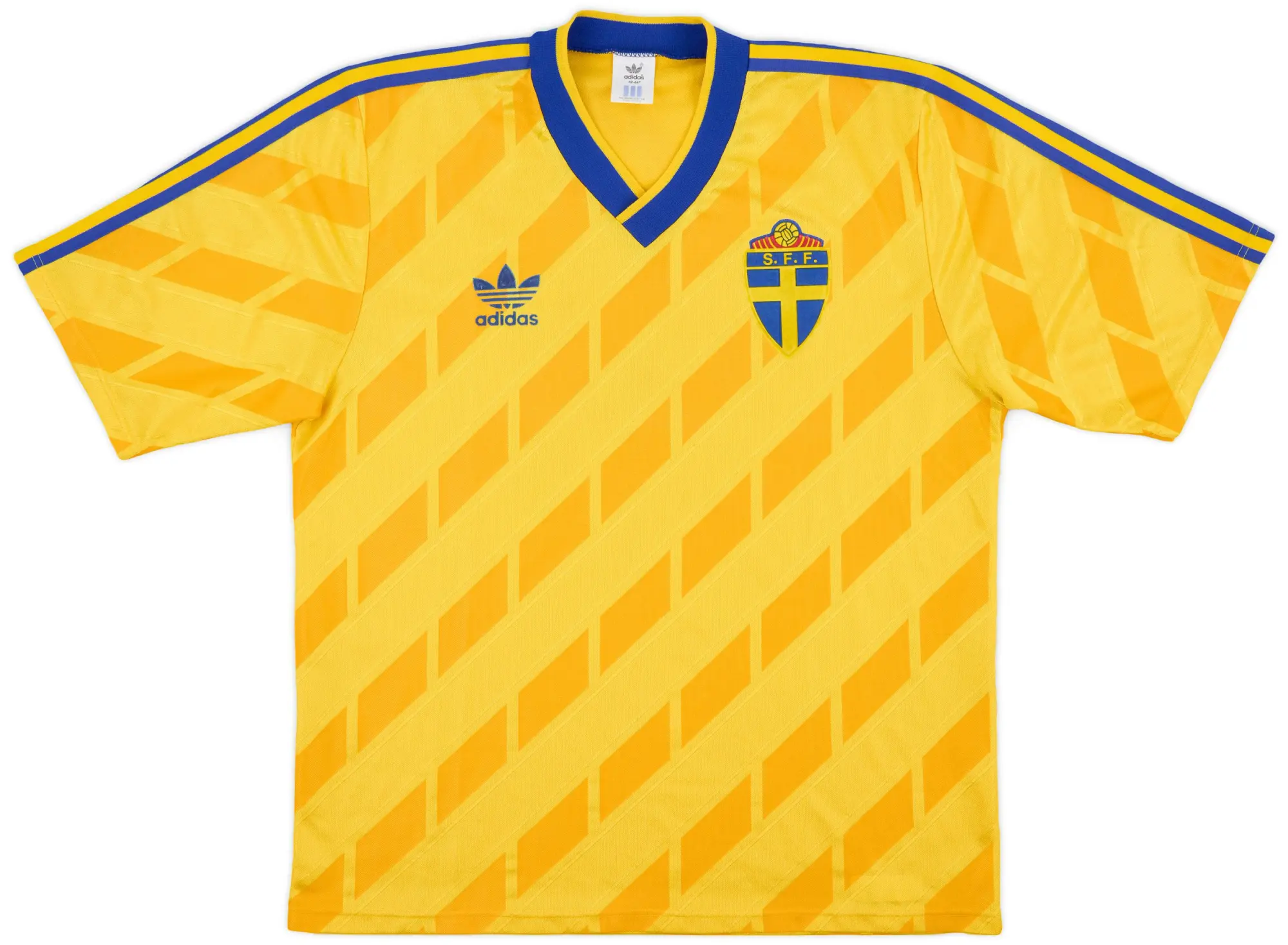 adidas 1988-91 Sweden Home Shirt - 9/10 - (L)