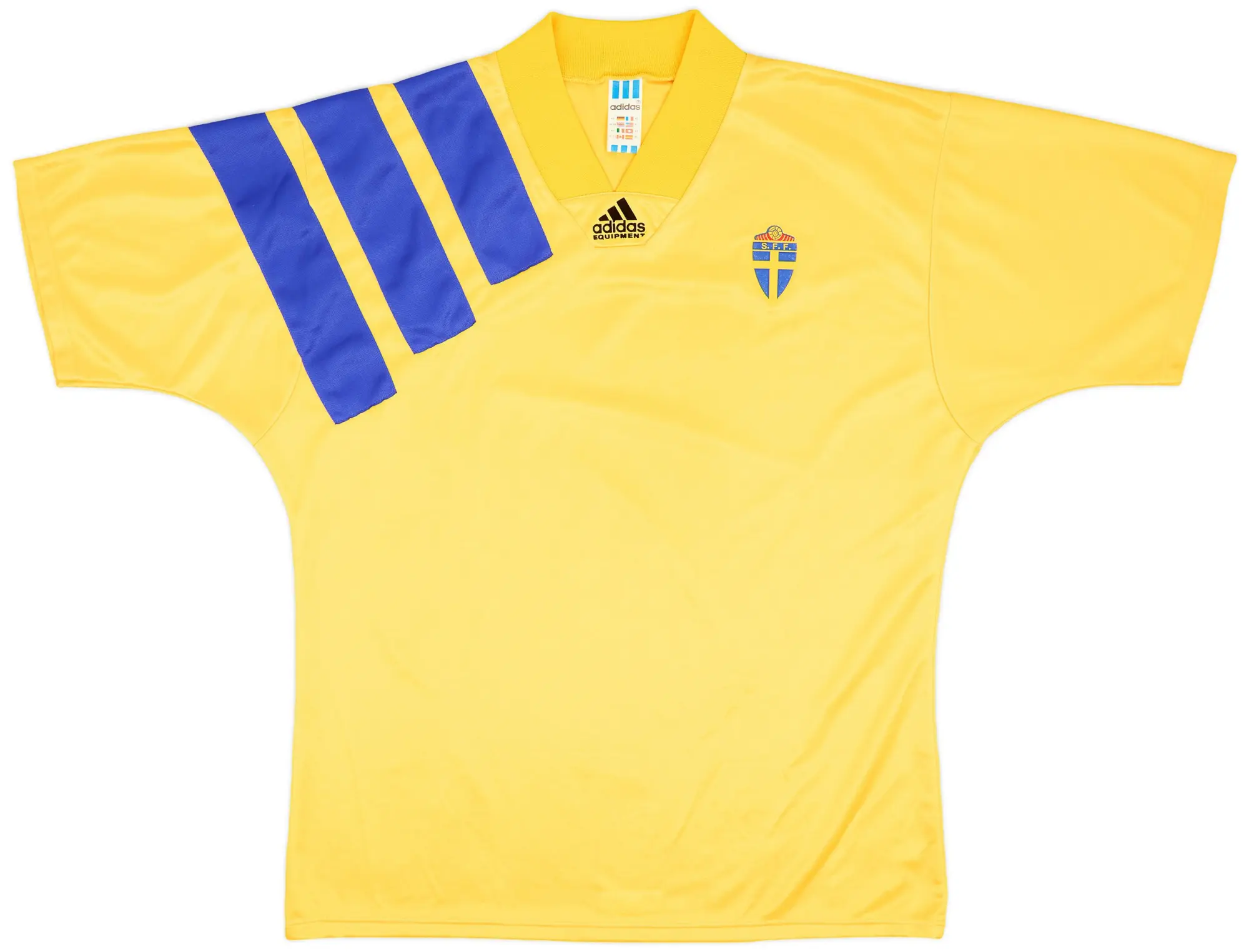adidas 1992-94 Sweden Home Shirt - 9/10 - (XL)