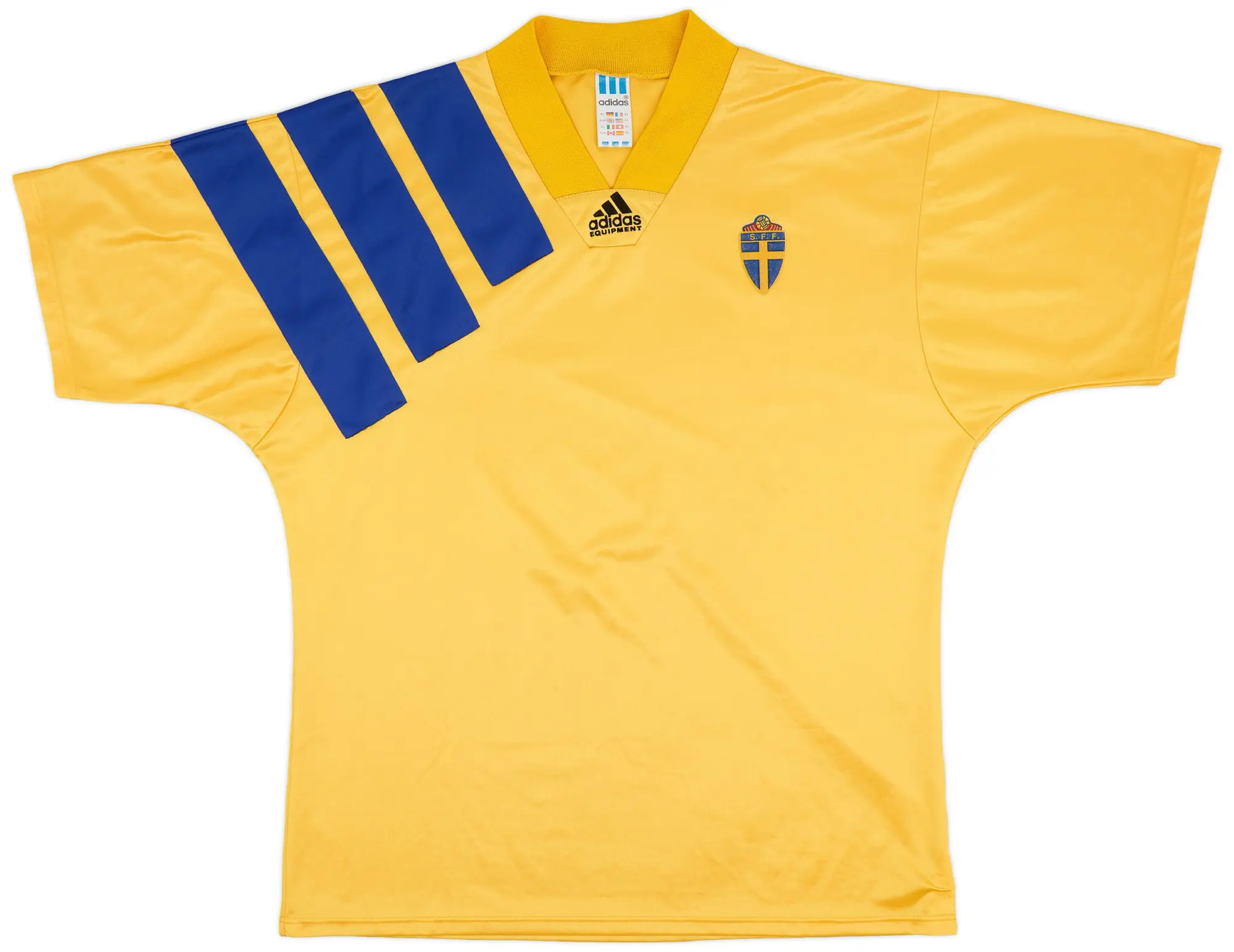 adidas 1992-94 Sweden Home Shirt - 9/10 - (XL)