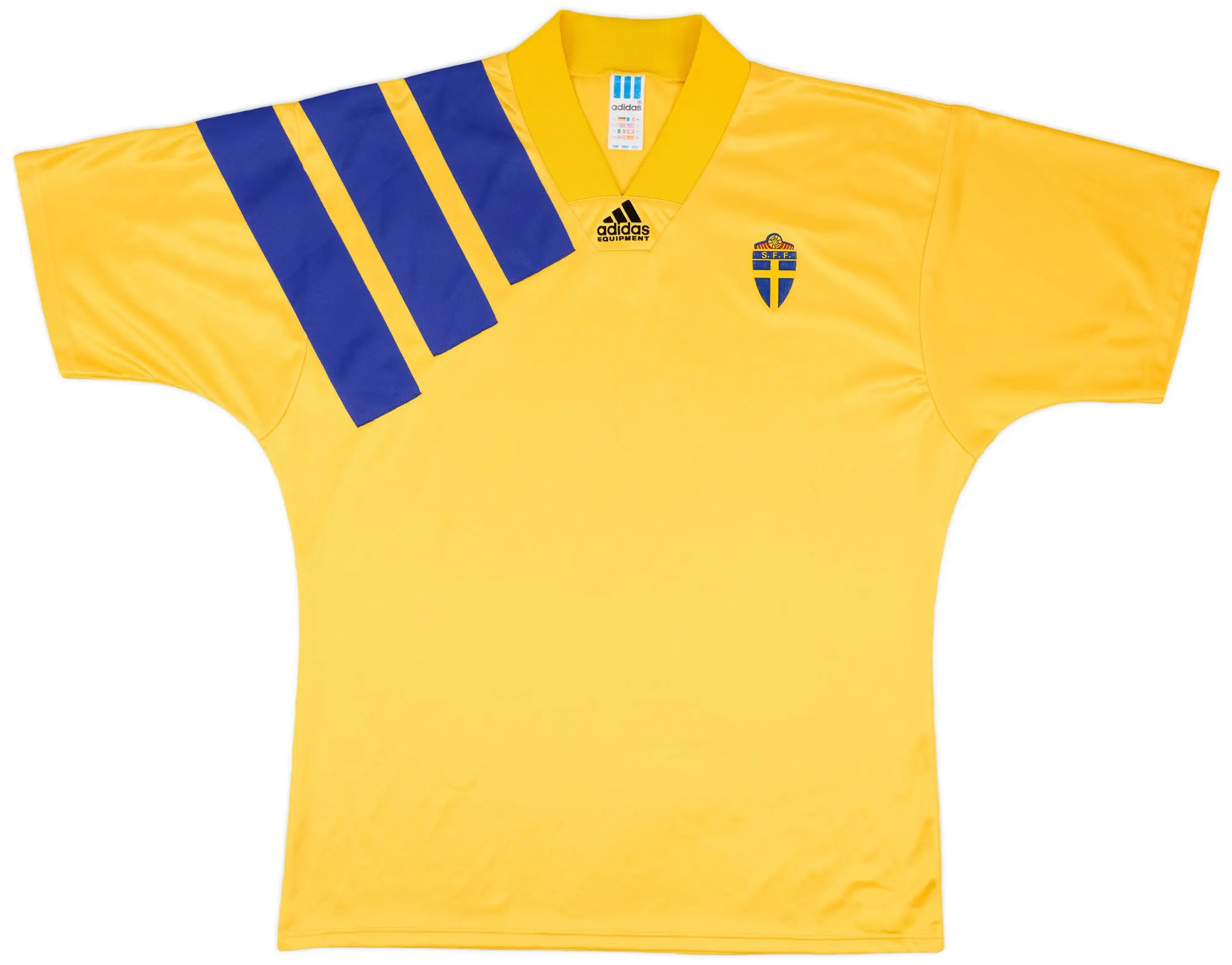 adidas 1992-94 Sweden Home Shirt - 9/10 - (XL)