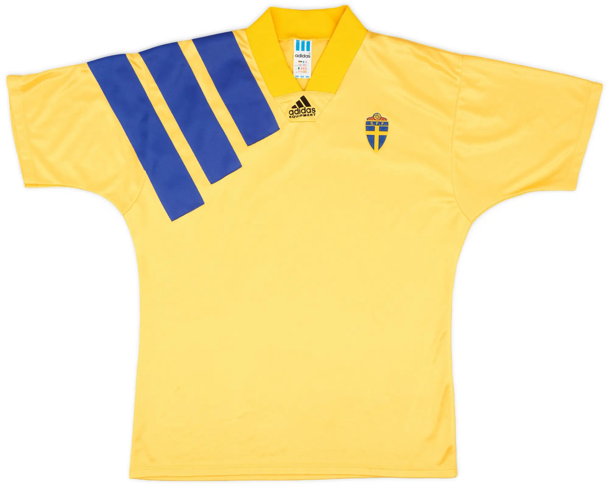 adidas 1992-94 Sweden Home Shirt - 9/10 - (L)
