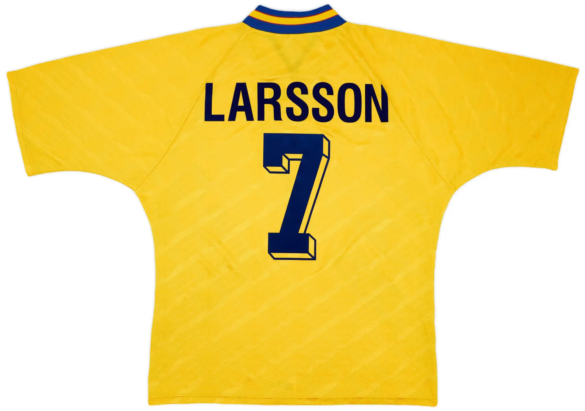 adidas 1994-96 Sweden Home Shirt Larsson #7 - 8/10 - (XL)
