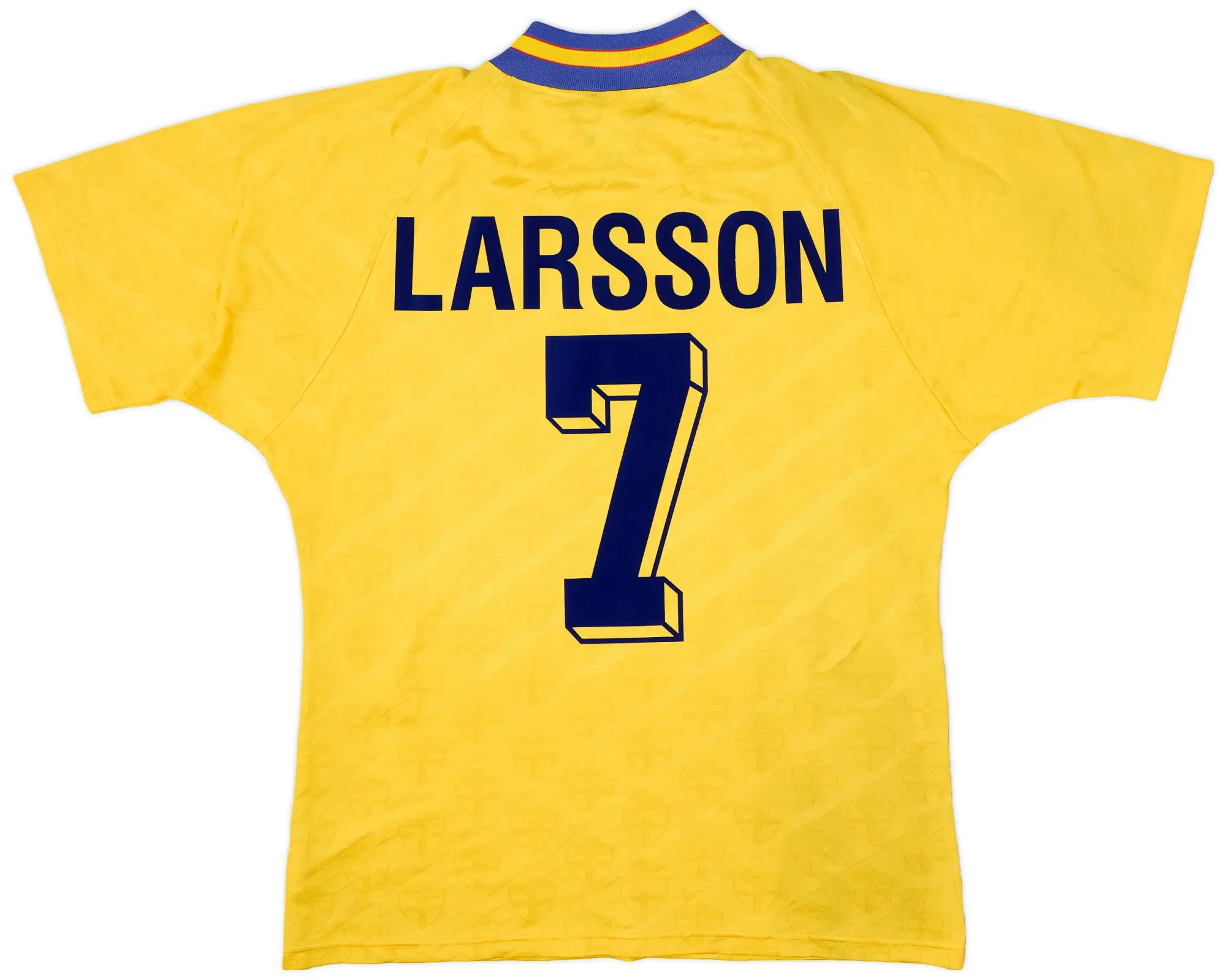 adidas 1994-96 Sweden Home Shirt Larsson #7 - 7/10 - (L)