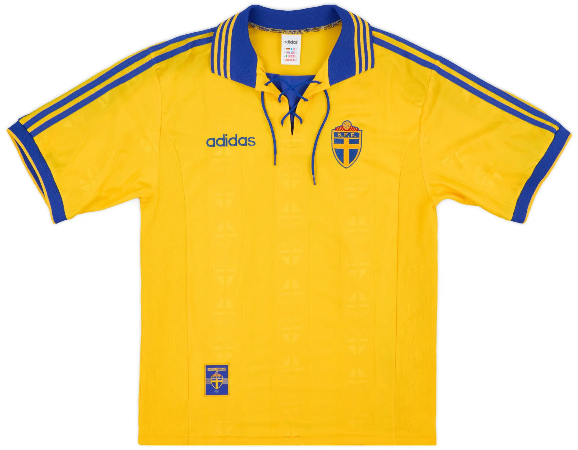 adidas 1998-99 Sweden Home Shirt - 8/10 - (M)