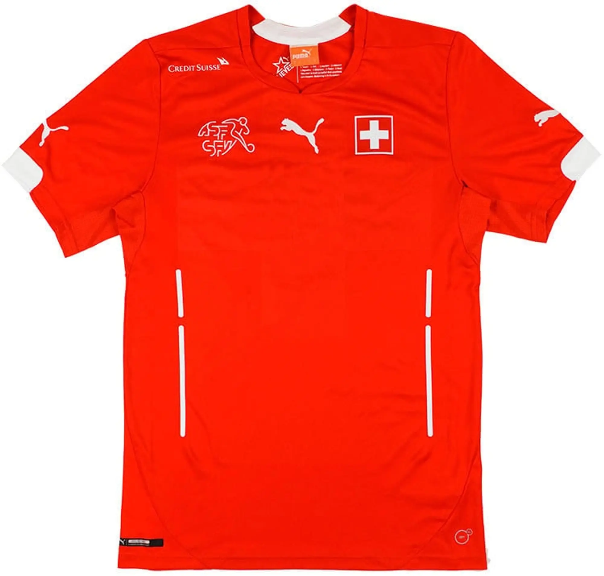 Puma 2014-15 Switzerland Player Issue Home Shirt (PRO Fit) - 8/10 - (S)